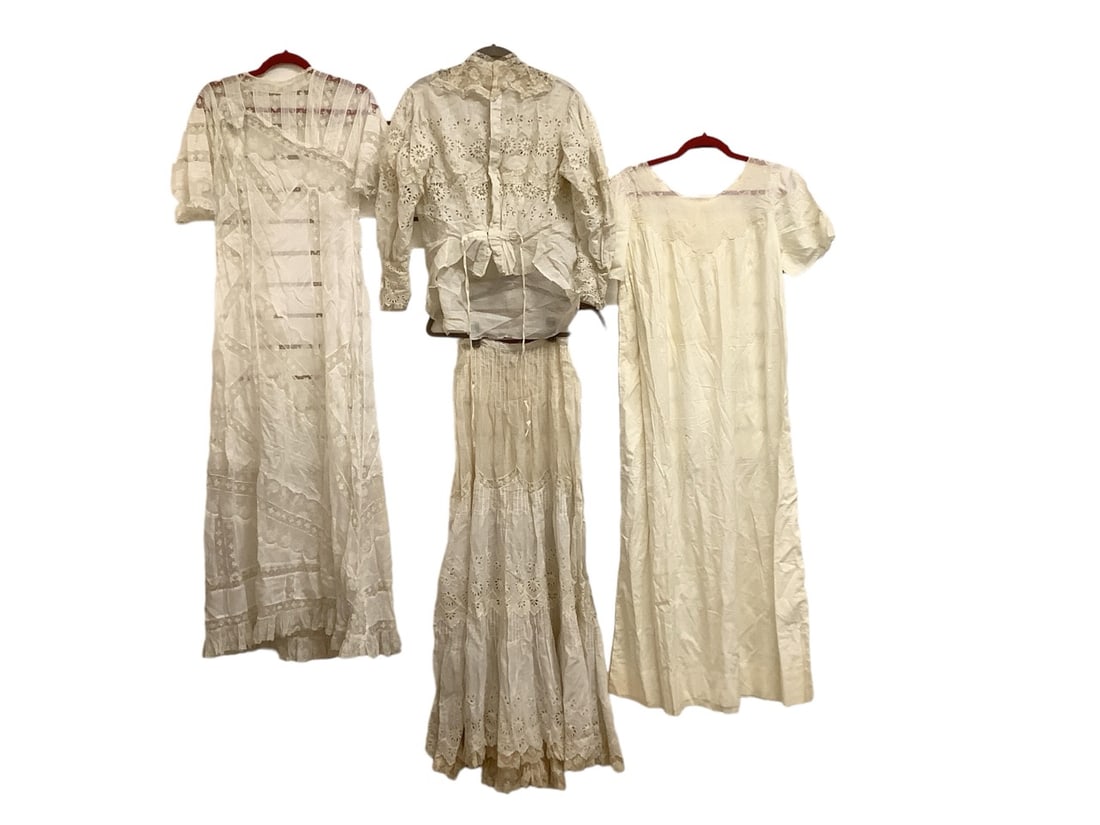 Edwardian (2) Piece Dress, (1) Day Dress and (1) Nightgown (1 of 6)