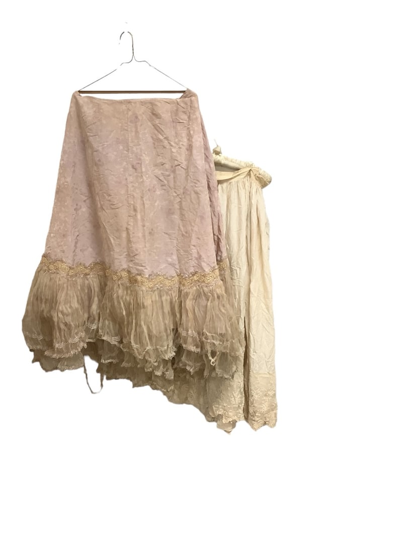 Vintage Pink Skirt and Slip (1 of 5)