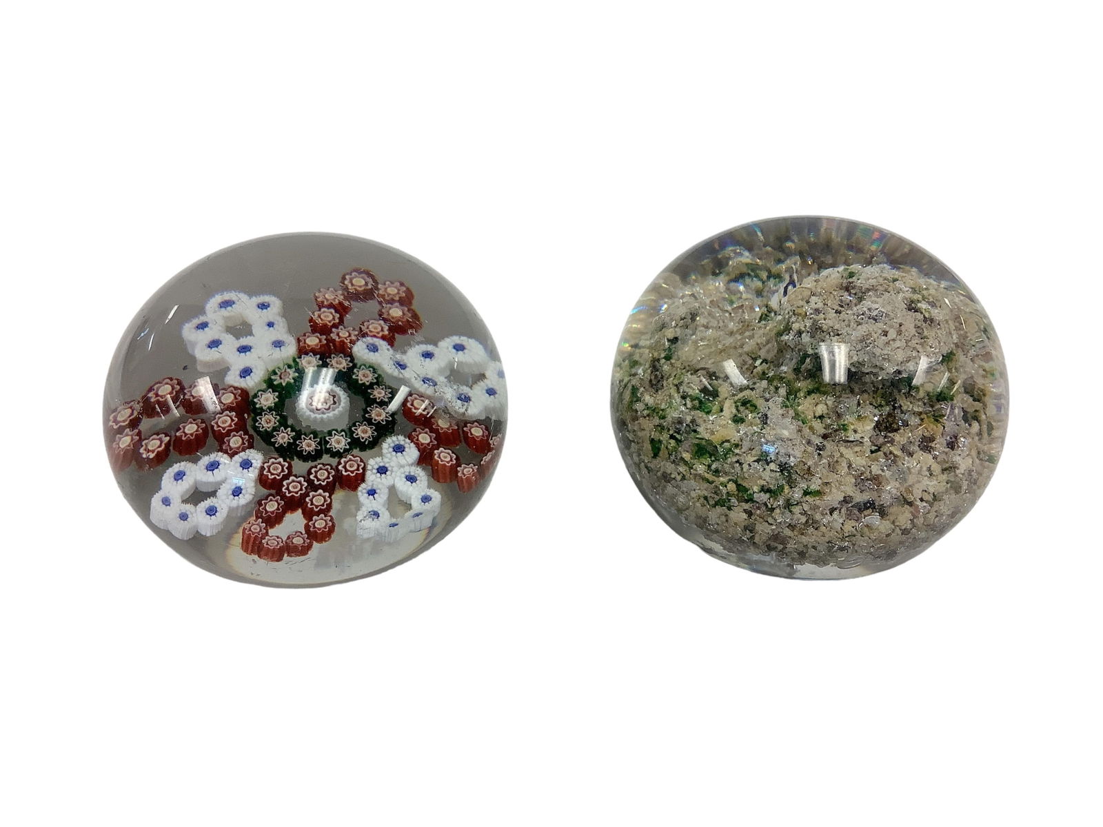 (2) Glass Paperweights (1 of 3)