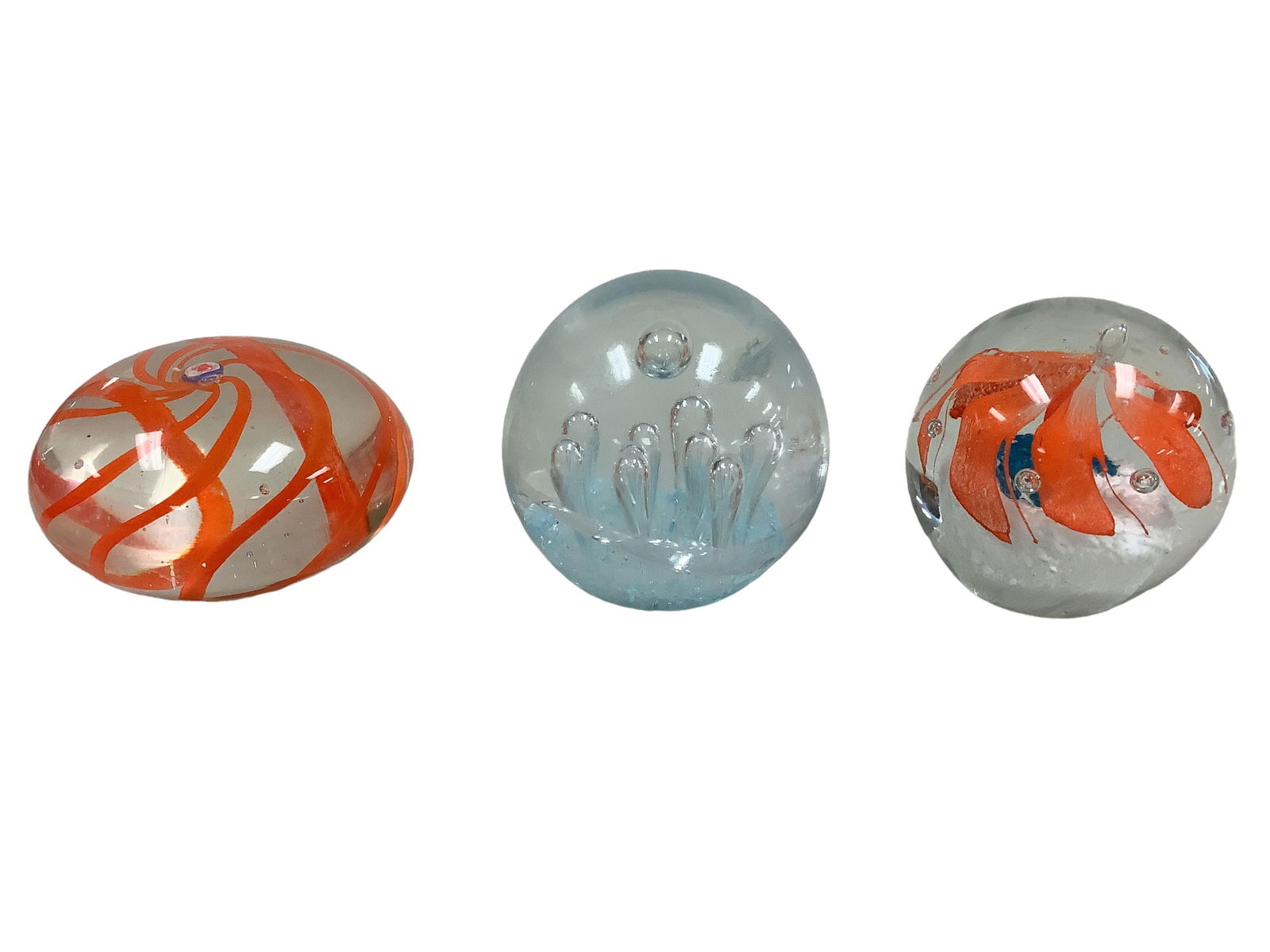 Misc Glass Paperweights Height ranges approx 3.75" to 4" (1 of 1)