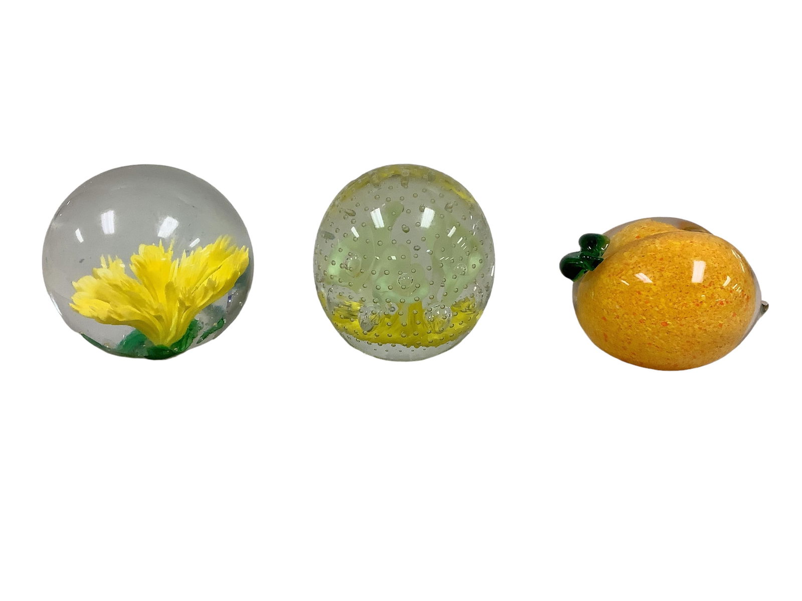 Glass Paperweights Height range approx 2.5" to 3.5" (1 of 2)