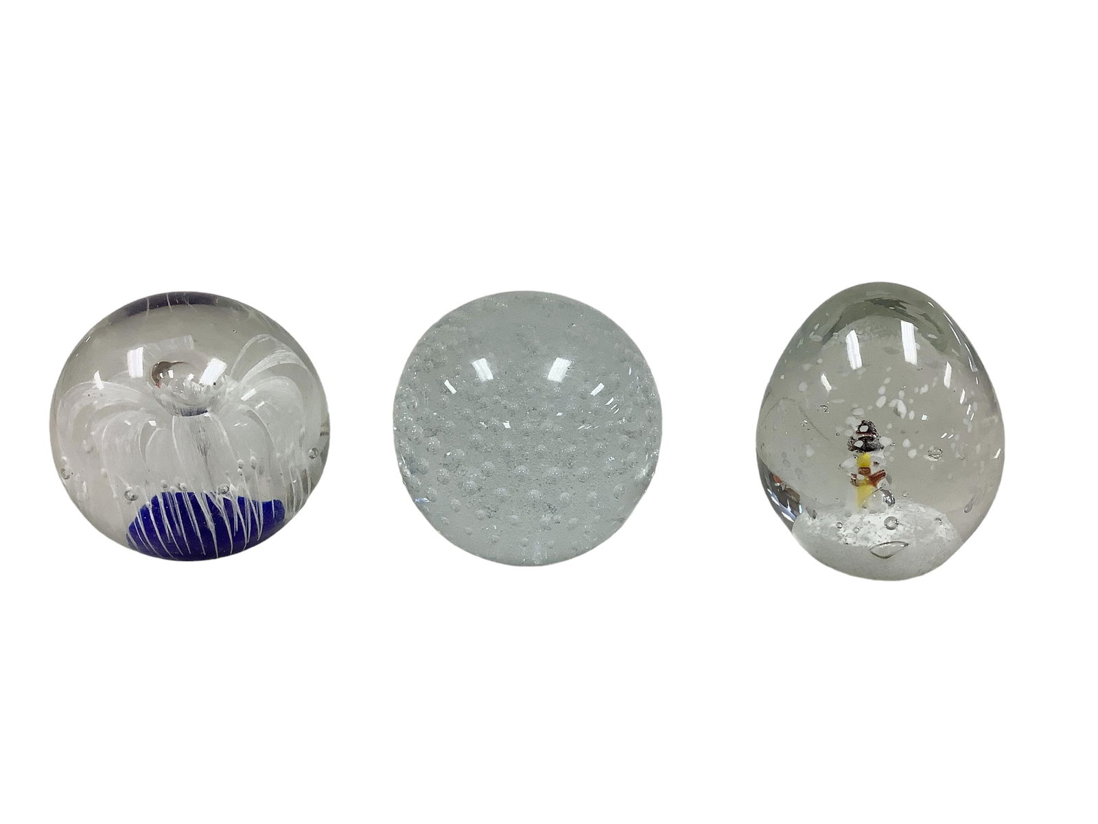 Misc Glass Paperweights Height range approx 3.75" to 4" (1 of 1)