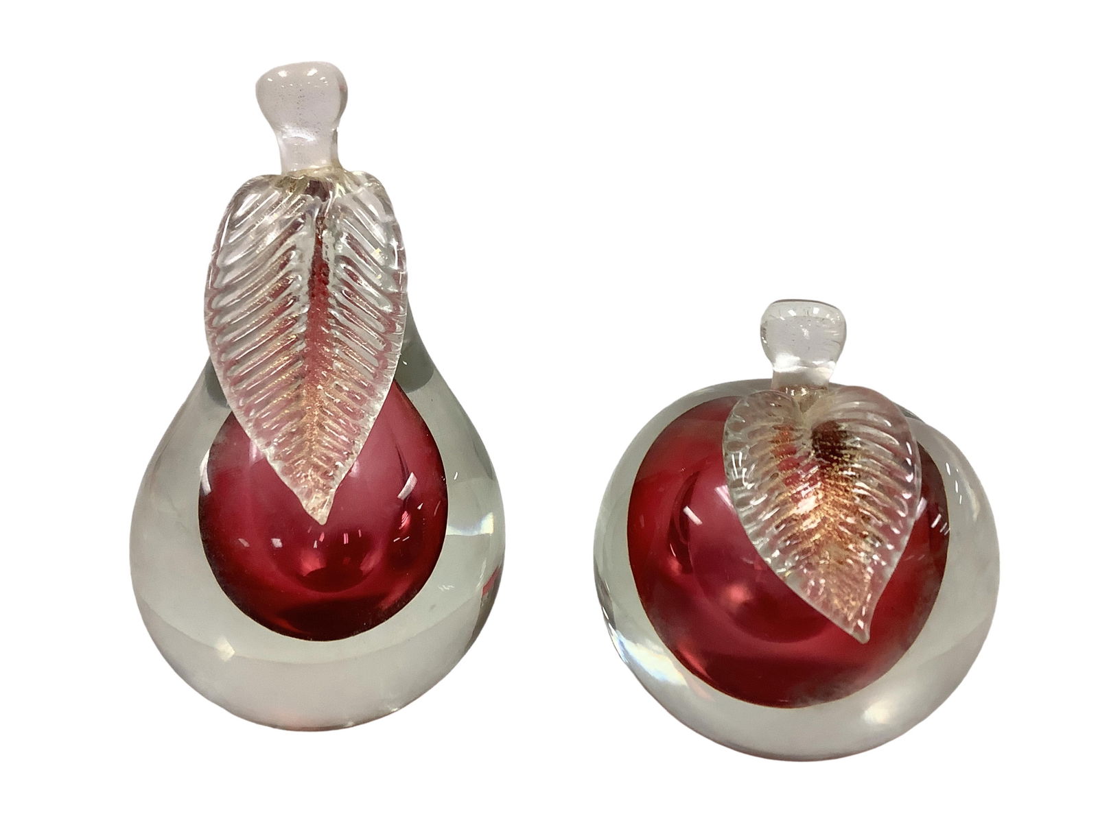Fruit Paperweights Height range 4.25" to 6.25" (1 of 2)