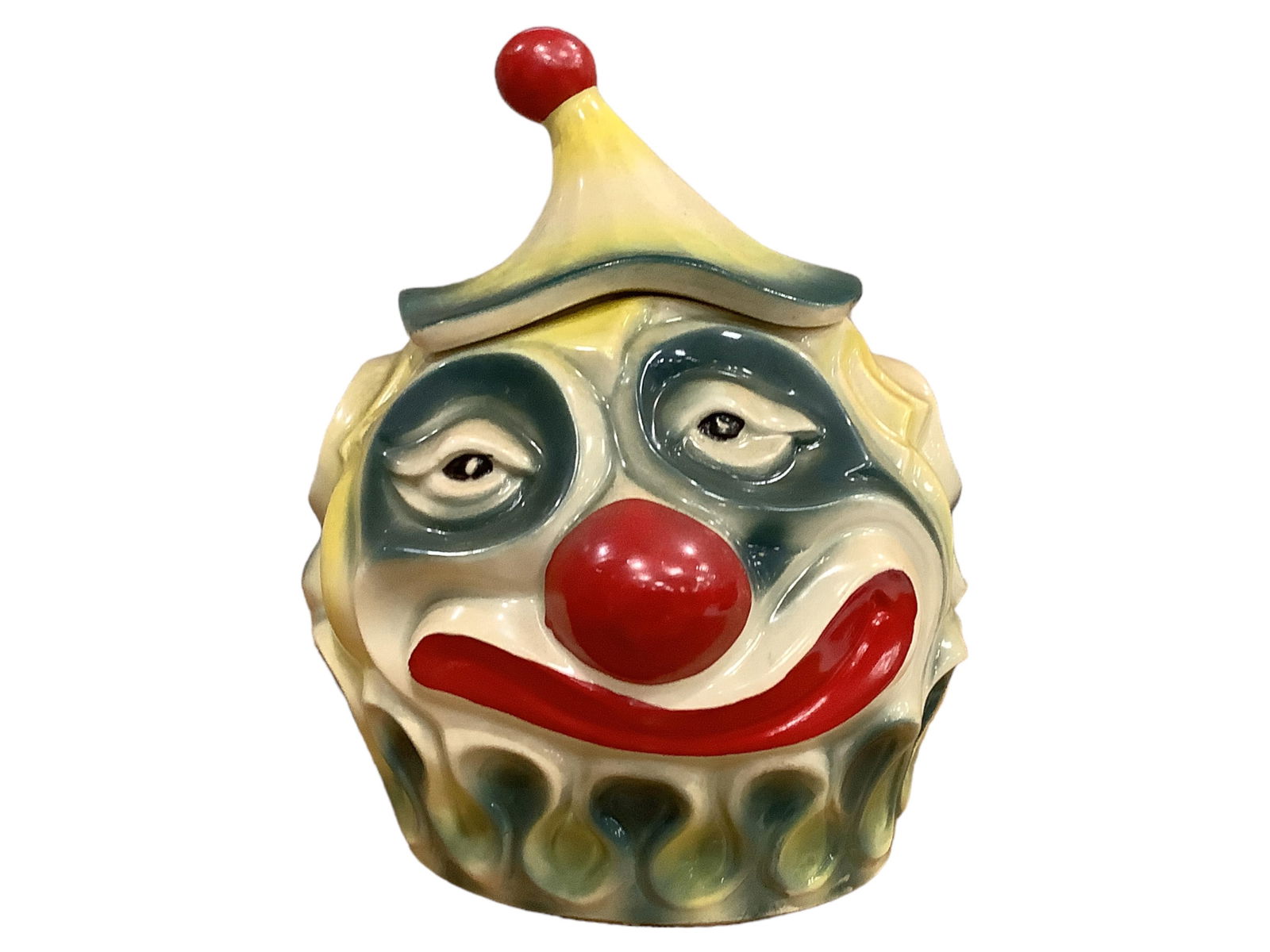 McCoy Sad Clown Cookie Jar 10" tall, 8" wide, 9" long (1 of 3)