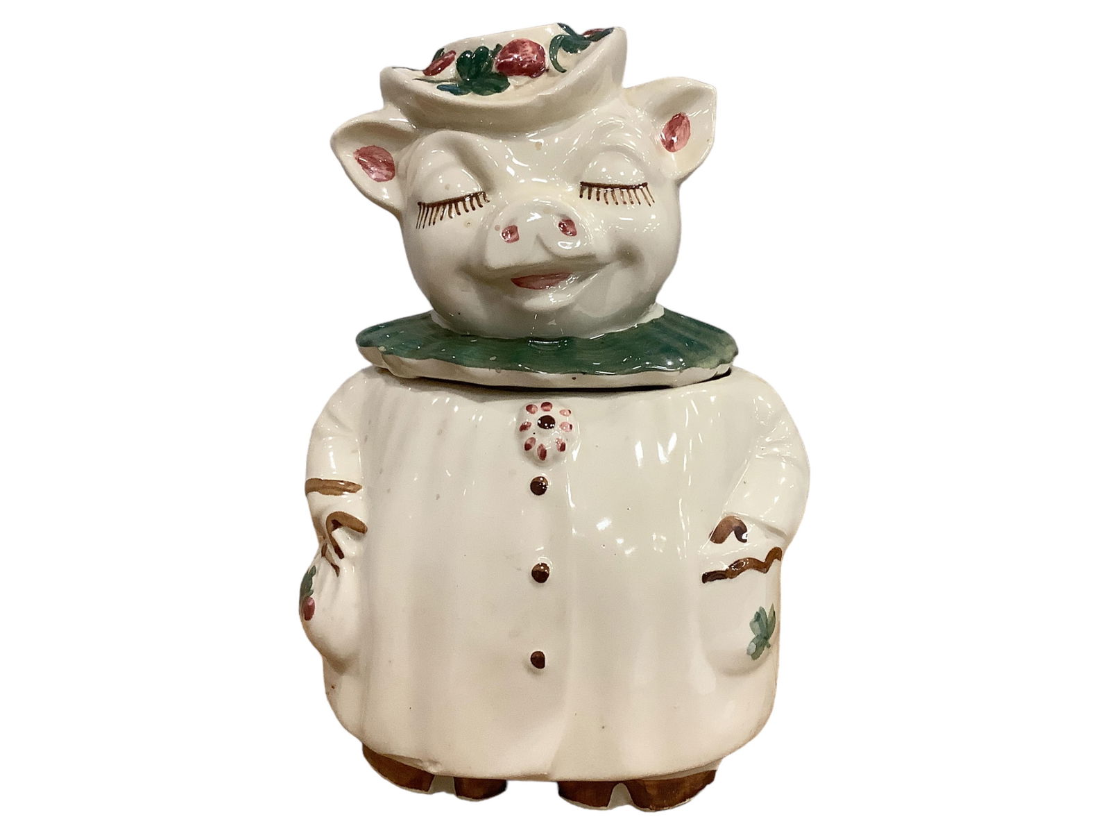 Shawnee Winnie Pig Cookie Jar 11" tall, 8" wide, 7" long (1 of 3)