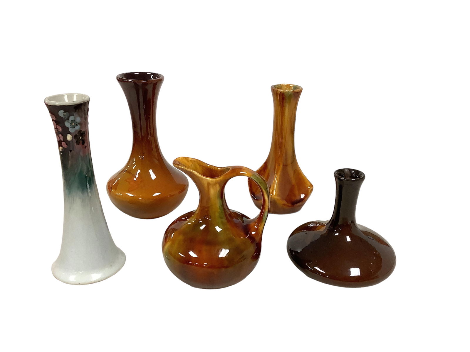 Misc Pottery Vases and Ewer Height range is 3" to 4" (1 of 3)