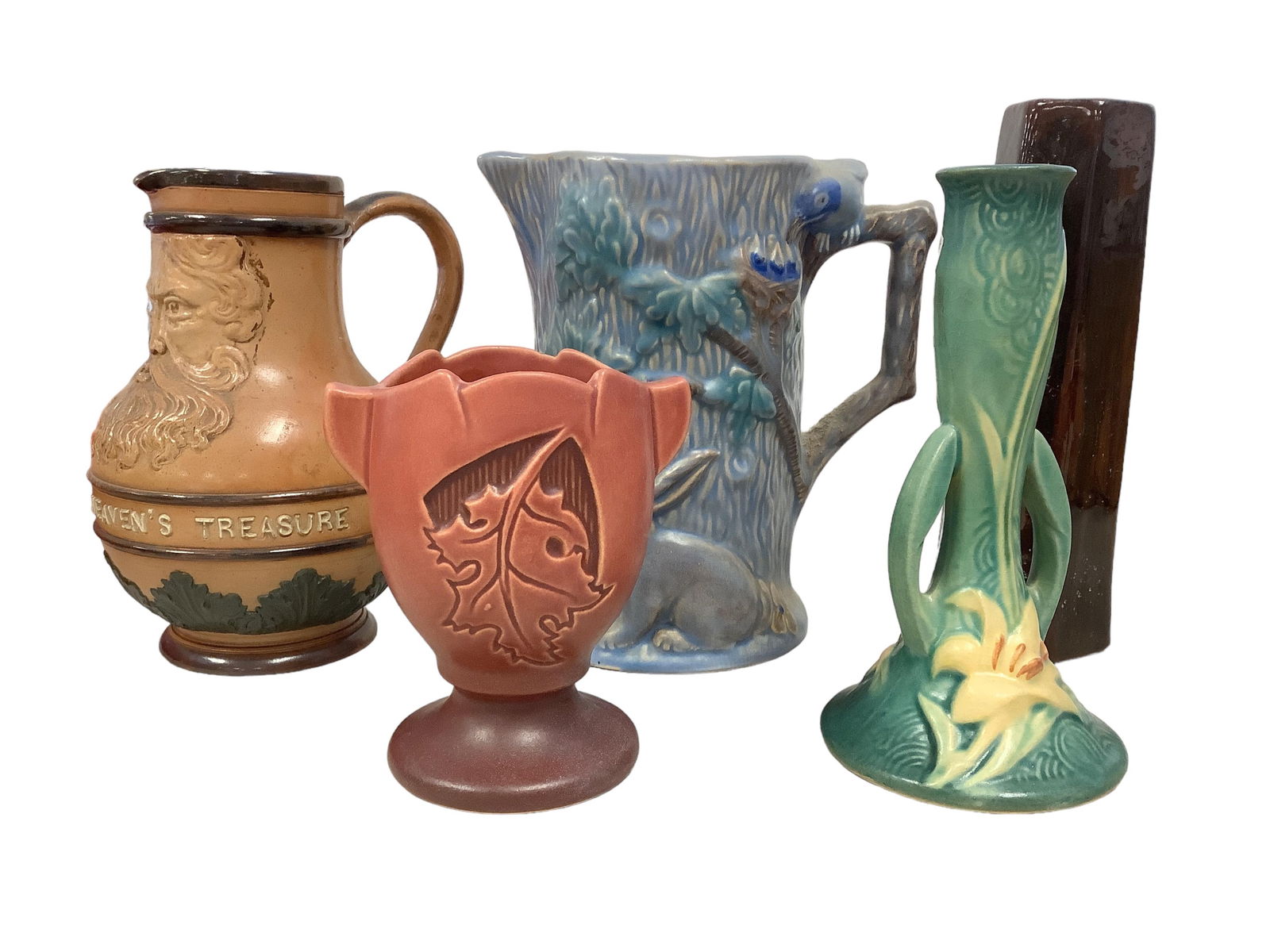 Pottery Vases and Pitchers Height ranges 5.25" to 8.75" (1 of 2)