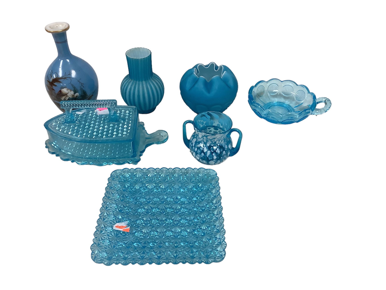 Vintage Misc Glassware (8 pcs) Height ranges .5" to 8" (1 of 4)