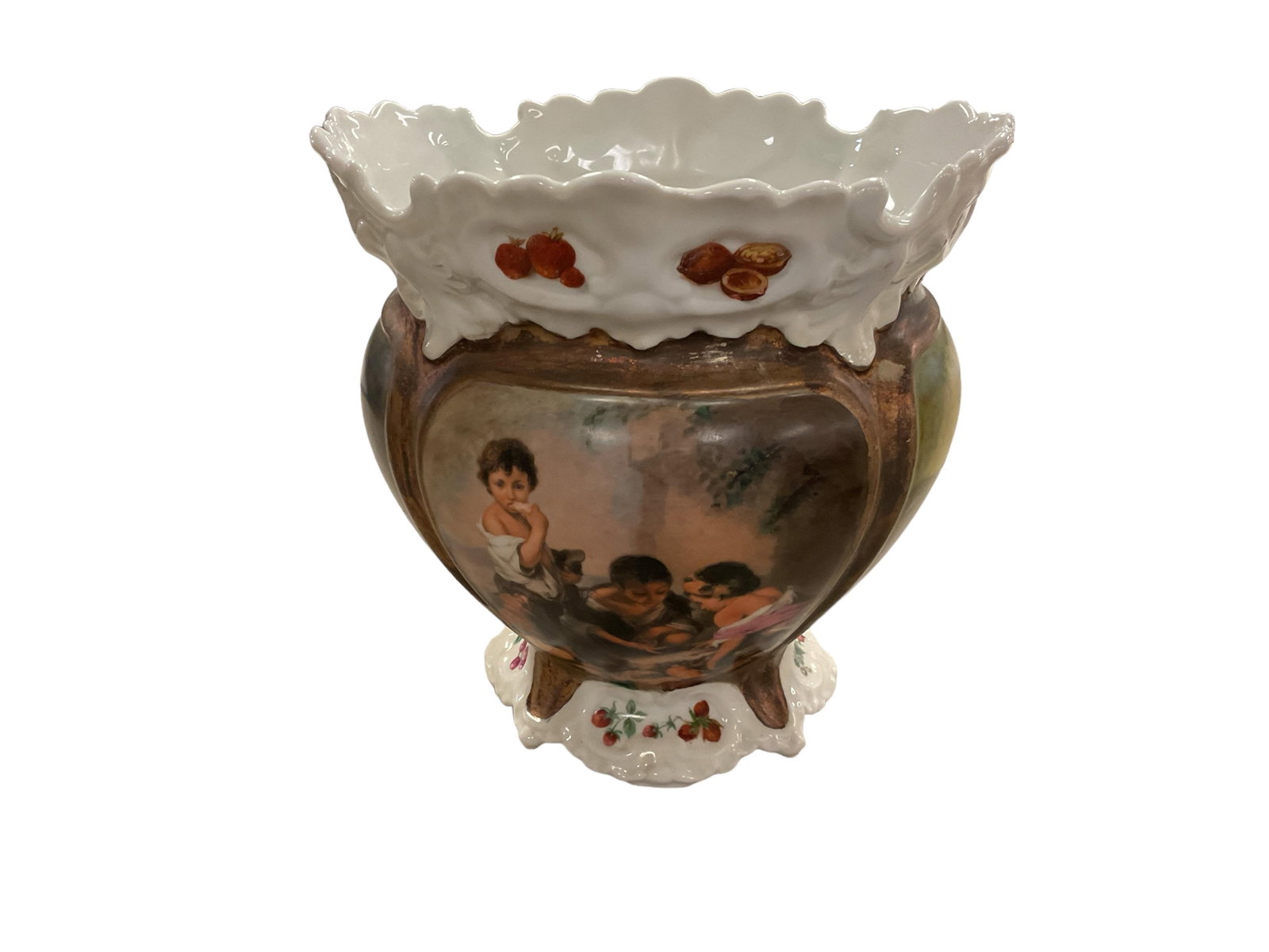 France Porcelain Vase." Giraud Limoges": France Porcelain Vase." Giraud Limoges" 9" T diameter 8.5"