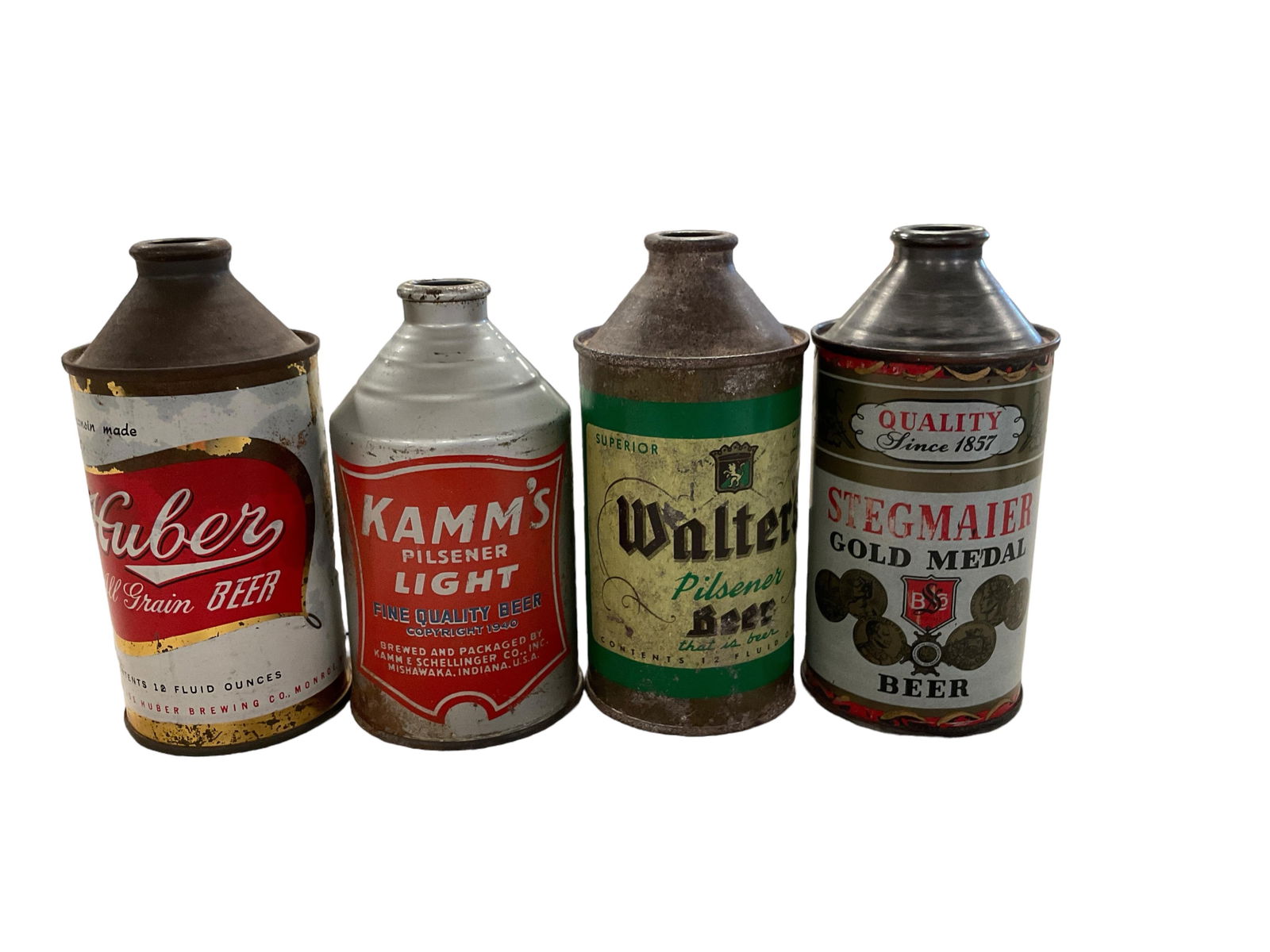(4) Vintage Tin Beer Cans (1 of 2)