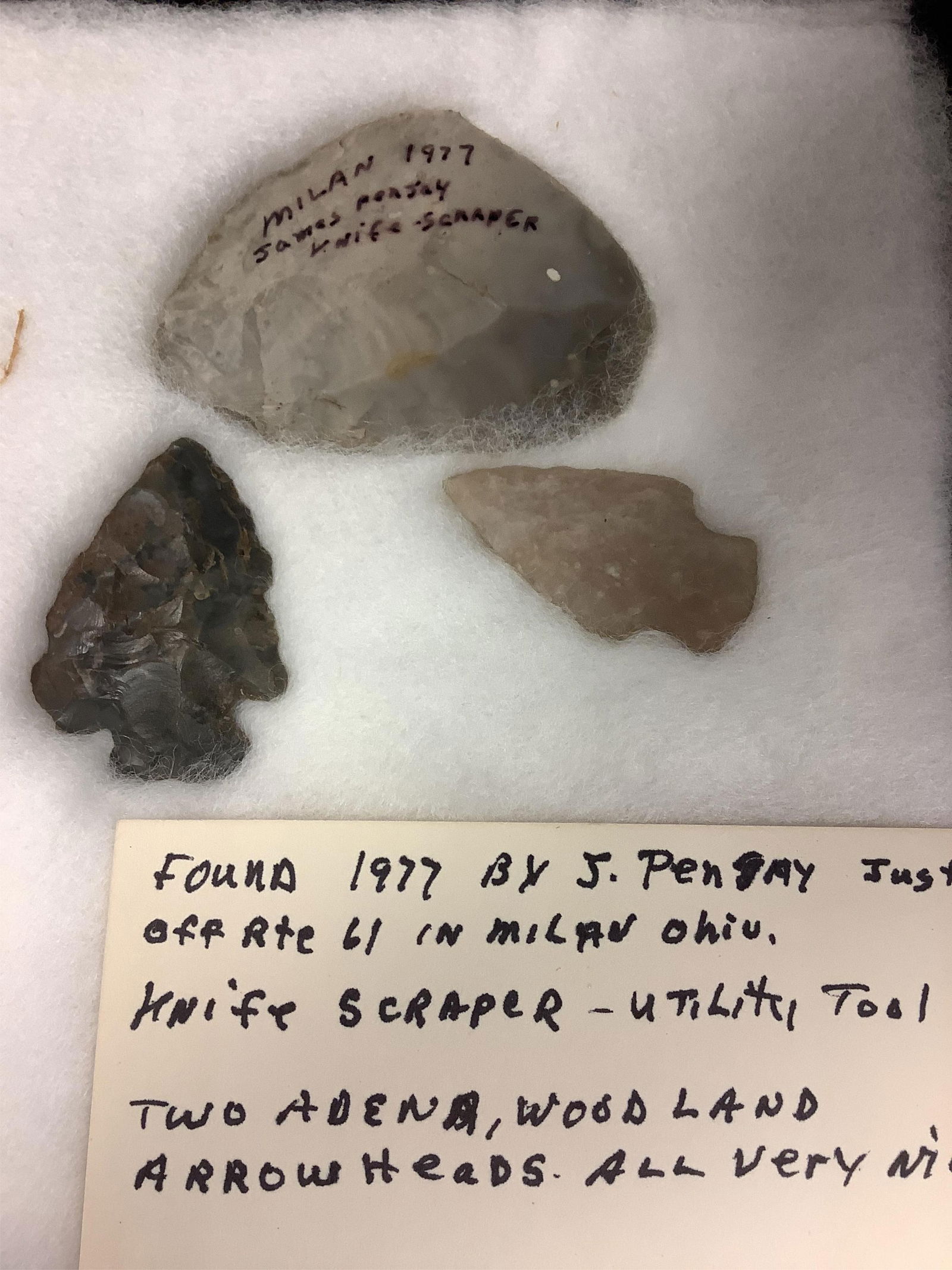 (3) Prehistoric American Indian Artifacts (1 of 2)