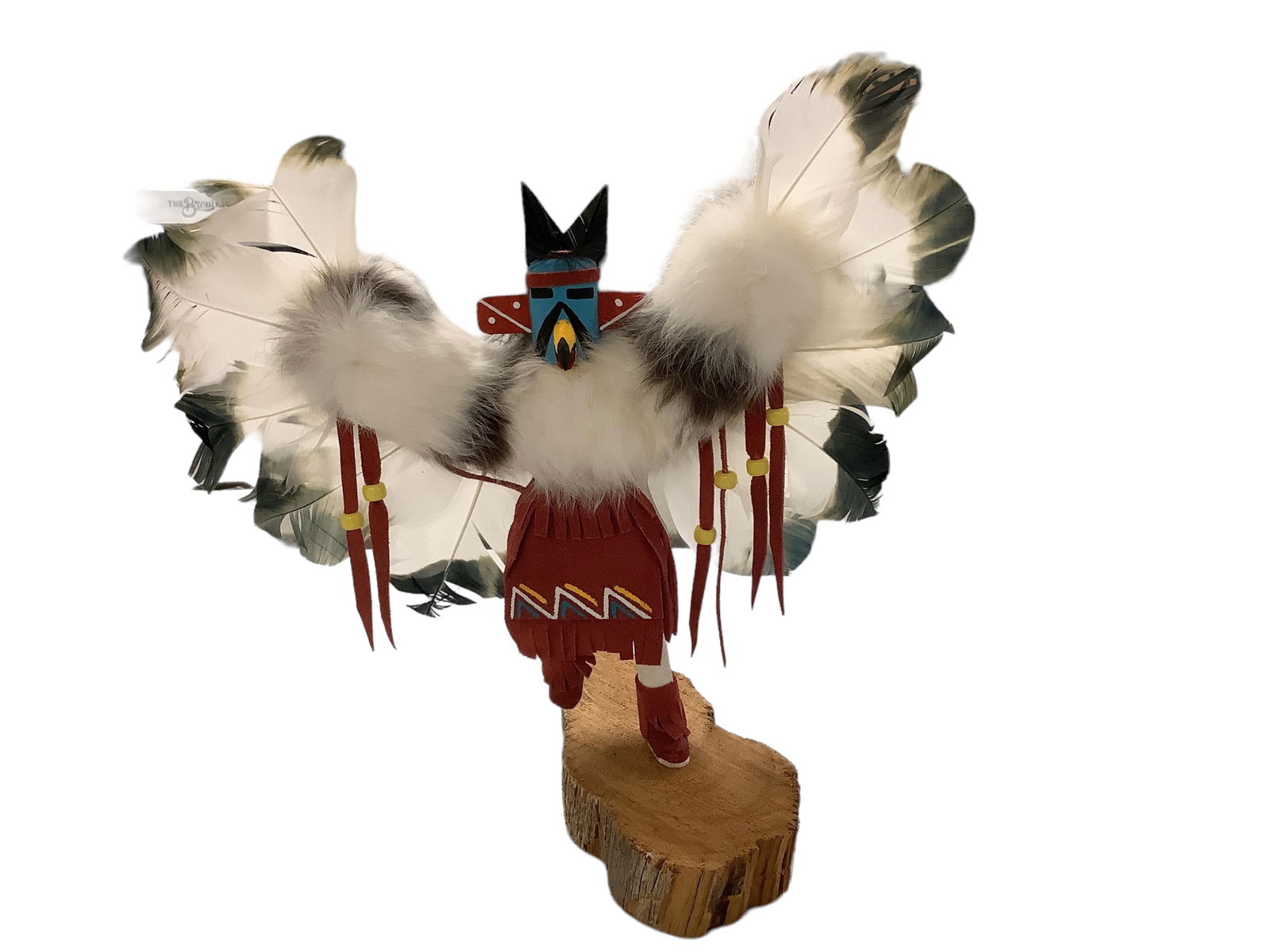 Signed American Indian Kachina Doll "Eagle" 10 in. (25.4 cm.) (1 of 3)