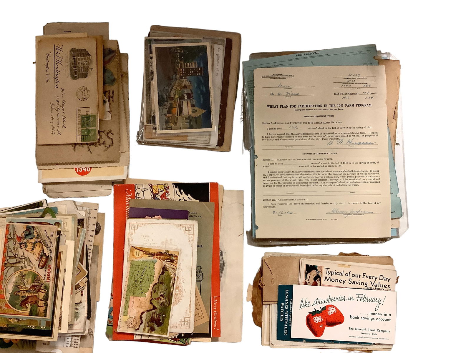 Misc Papers and Cards Height range 5" to 12" (1 of 5)