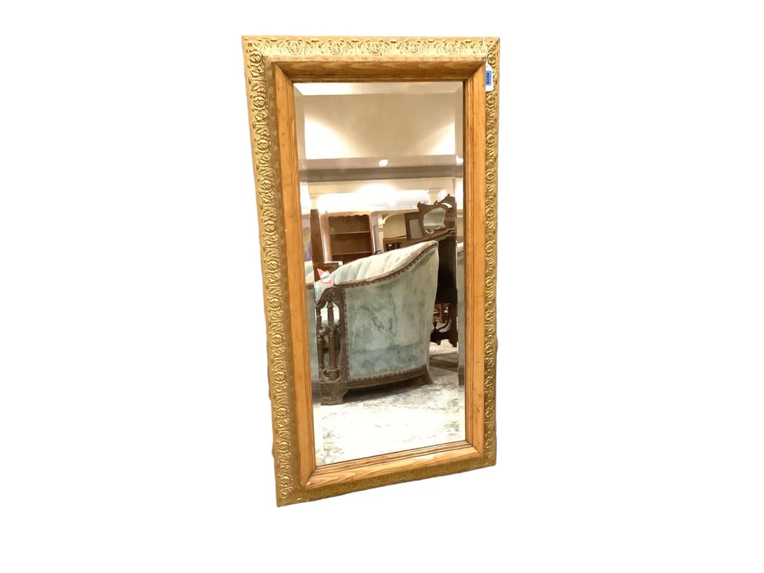 Gilt Frame Mirror 48 x 26 in. (121.9 x 66 cm.) (1 of 1)