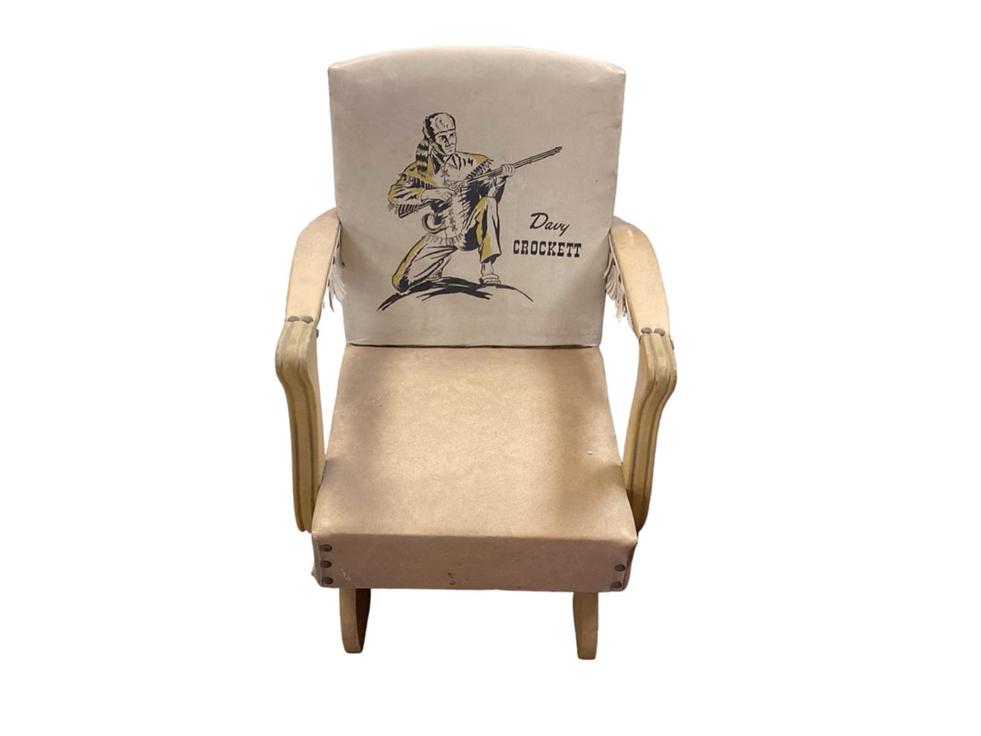Davy Crockett Child's Vinyl Rocking Chair: Davy Crockett Child's Vinyl Rocking Chair