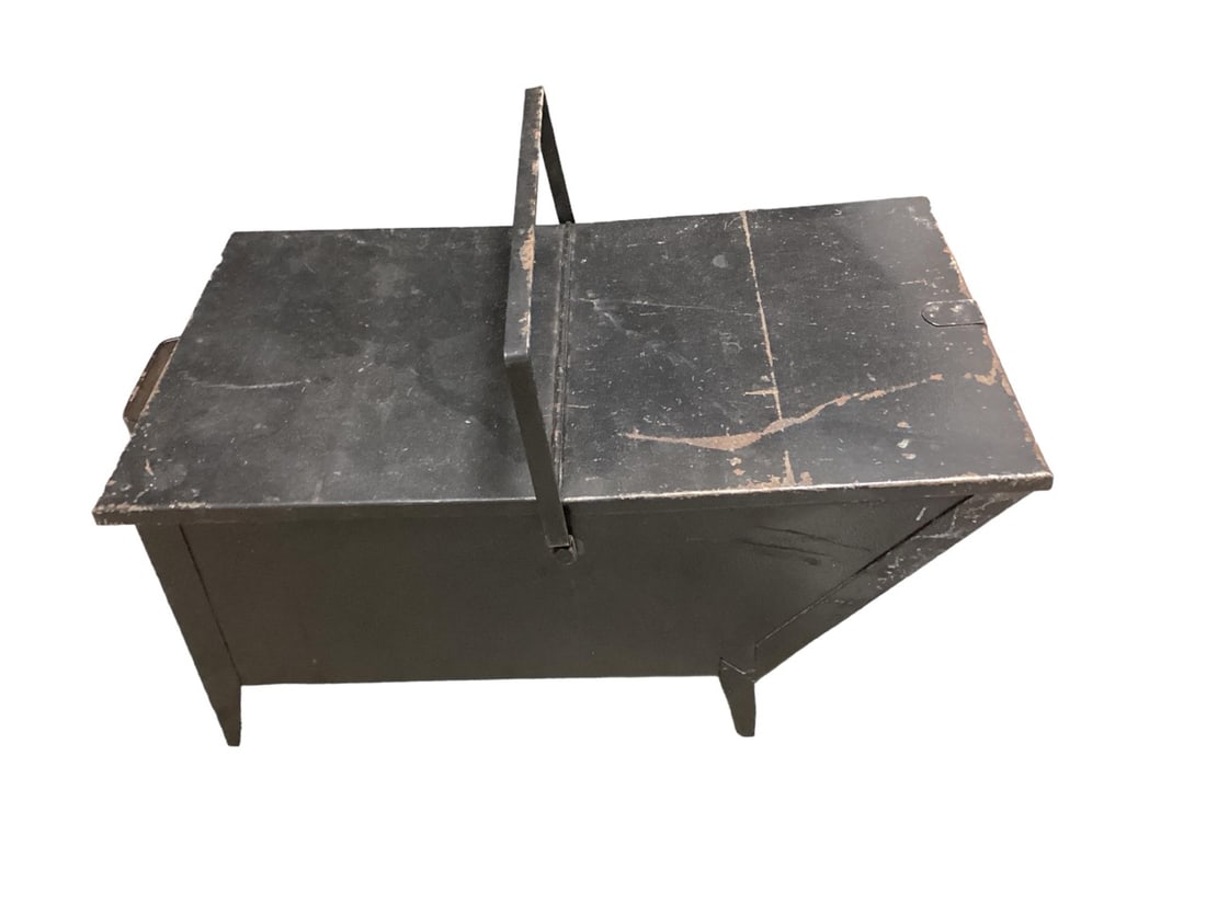 Metal Coal Scuttle 9" H x 20" L x 11 1/2" W (1 of 2)