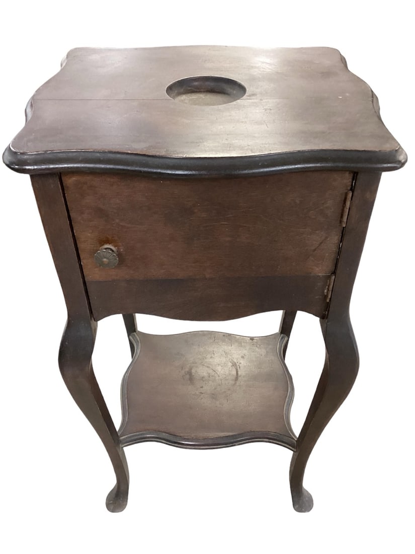 Smoking Stand 28" H x 14 1/2" W x 12 1/2" D: Smoking Stand It is missing the ashtray on top. 28" H x 14 1/2" W x 12 1/2" D