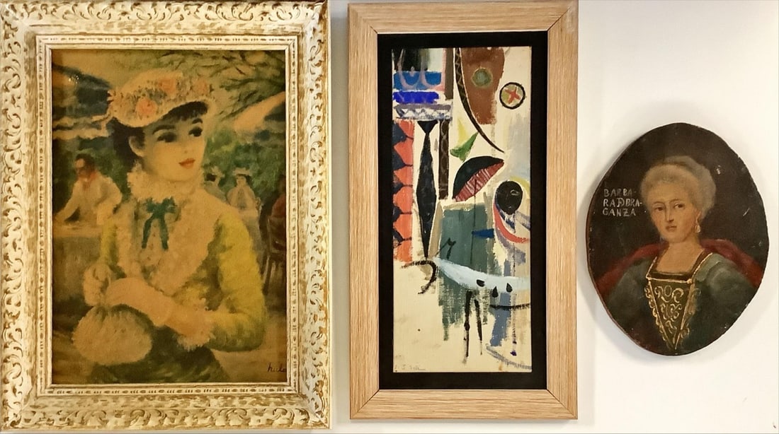 Three Portraits of Women Largest Impressionistic piece measures 13" x 17," middle Cubistic piece (1 of 4)