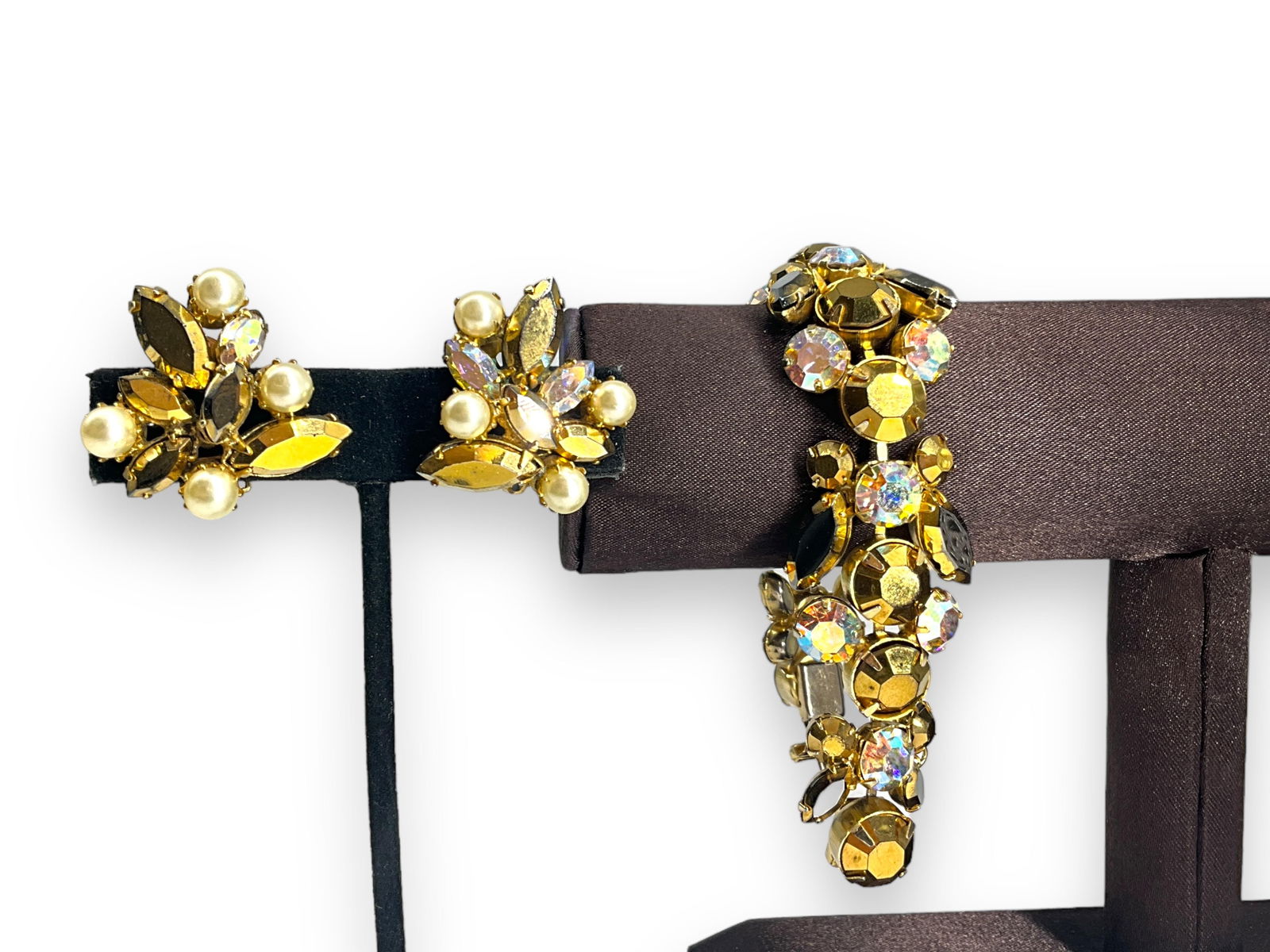 Hallmarked "Regency" Reflective Bracelet and Matching Earrings (1 of 7)