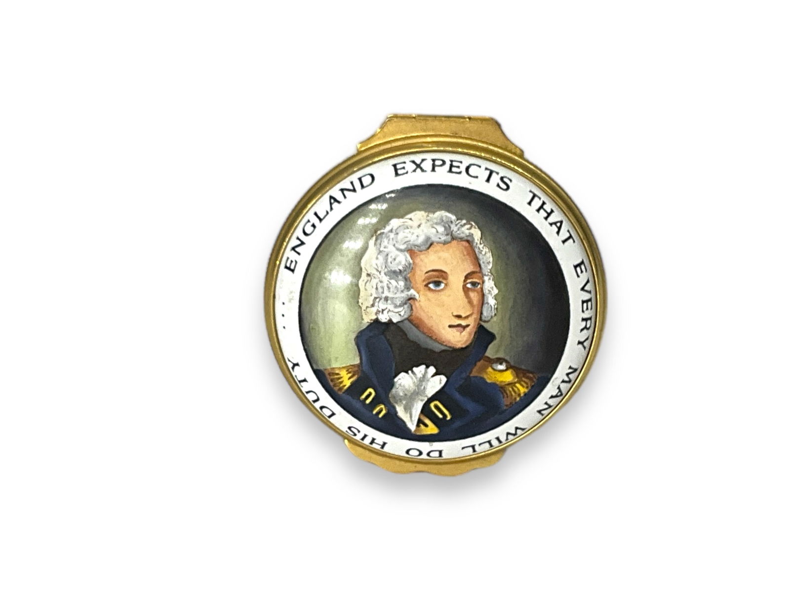 Halcyon Days Enamel Trinket Box - Admiral Nelson Portrait (1 of 4)