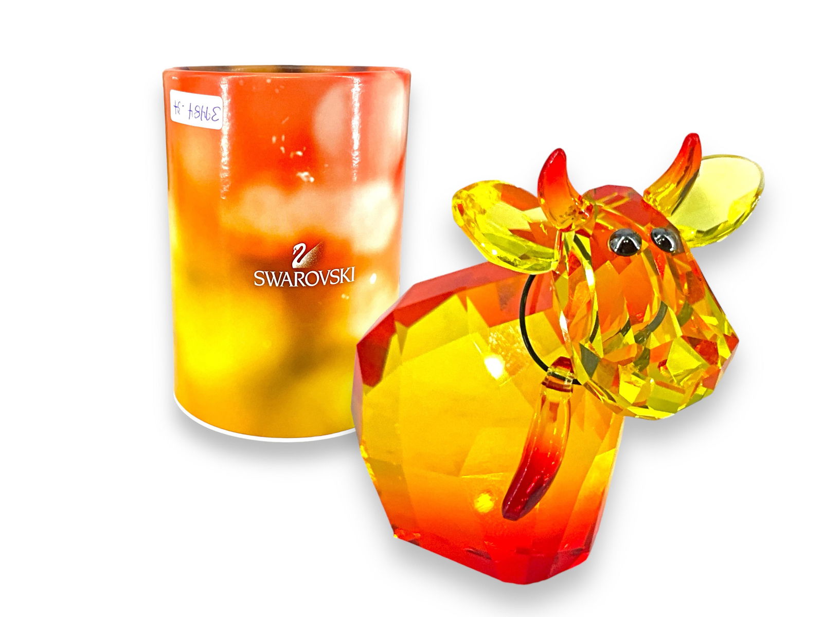 Swarovski Crystal Statuette Lovlots Cow/Moose (1 of 8)