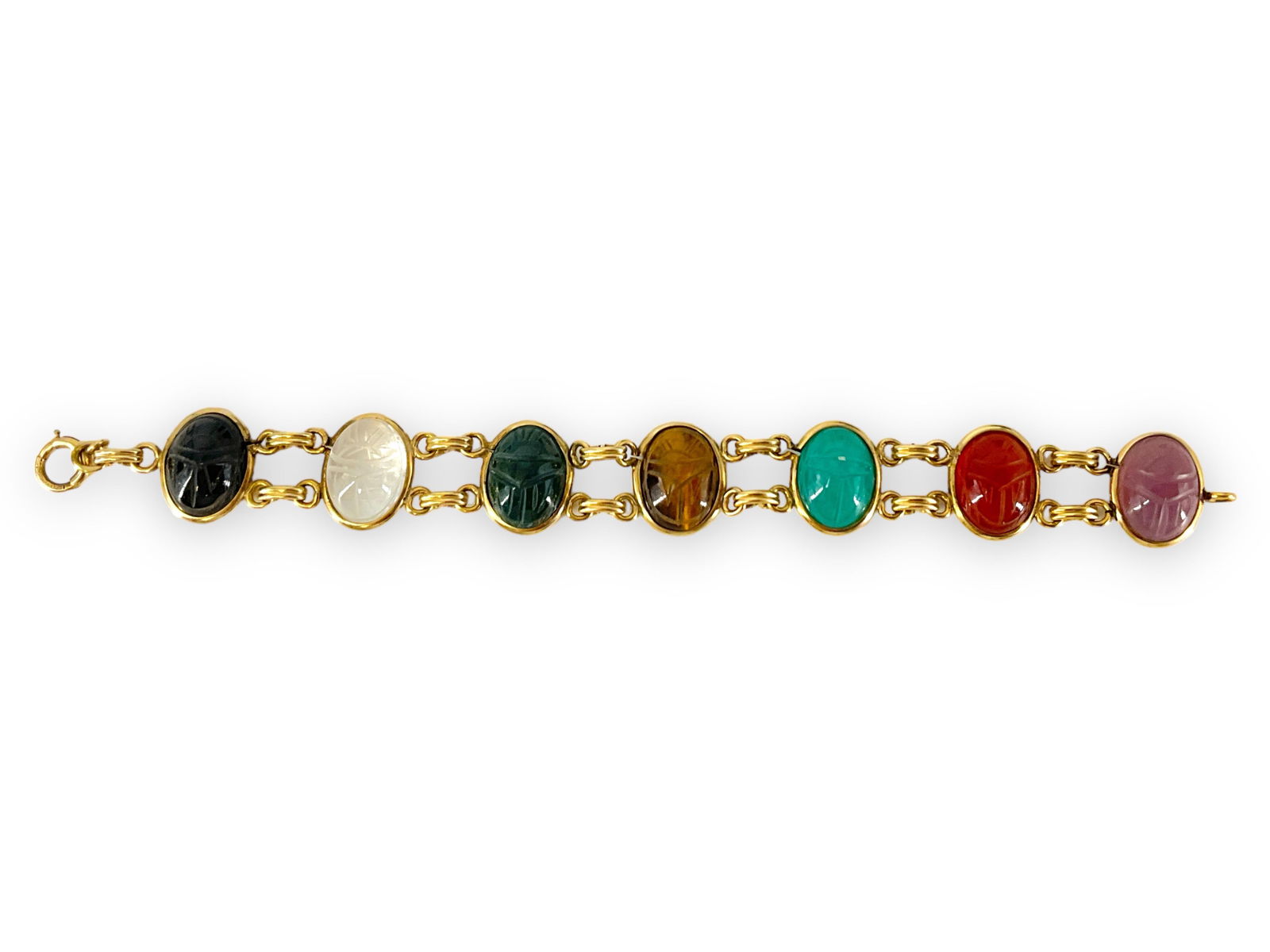Gold Filled Scarab Bracelet (1 of 6)