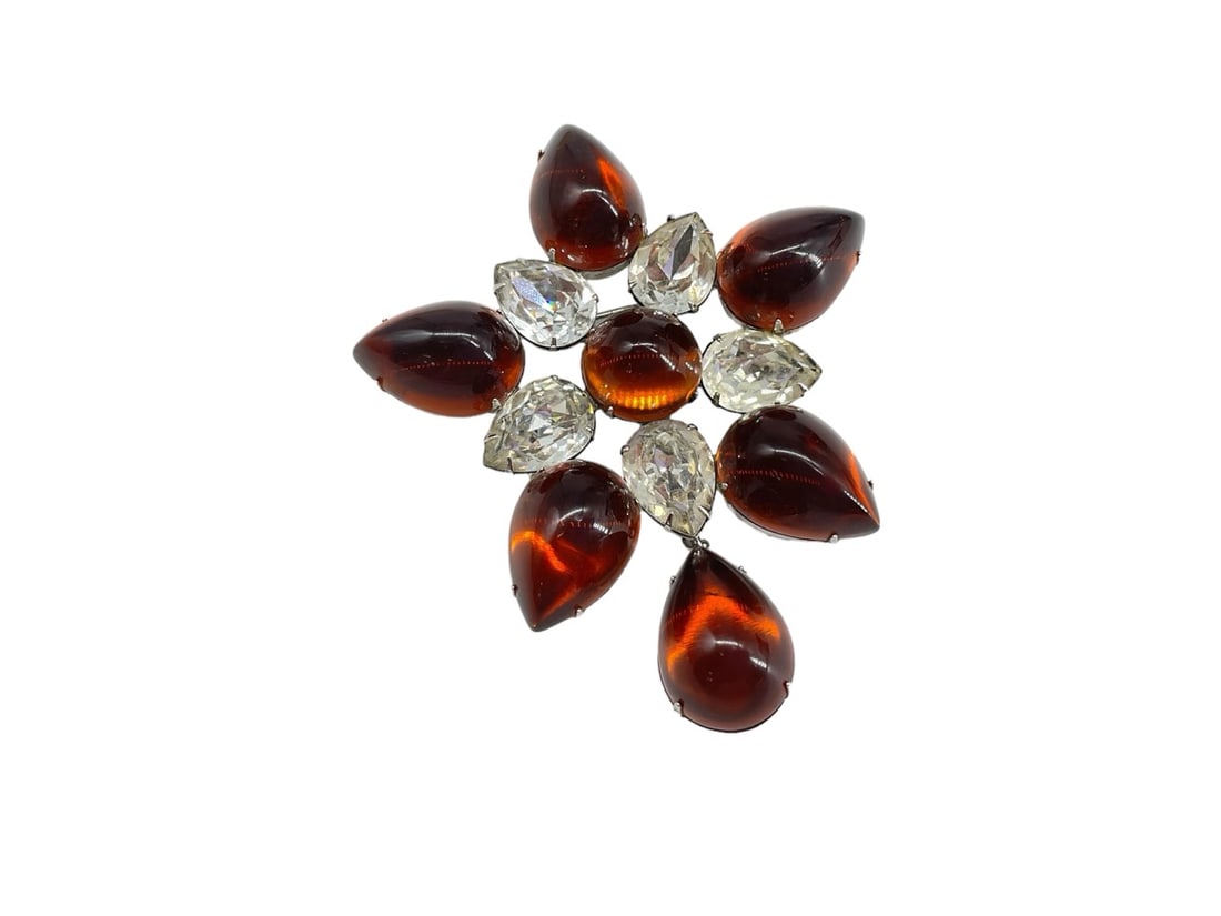 Striking Signed Costume Brooch (1 of 5)