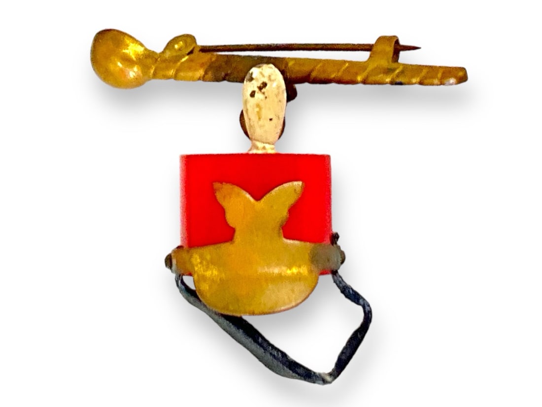 Rare Bakelite Drum Major Pin (1 of 4)