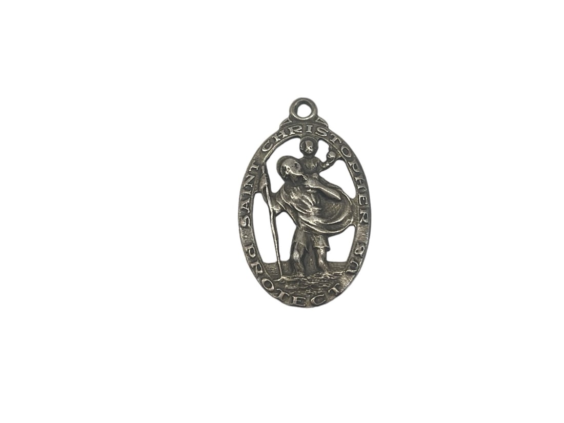 Sterling Silver St. Christopher Charm Pendant (1 of 6)