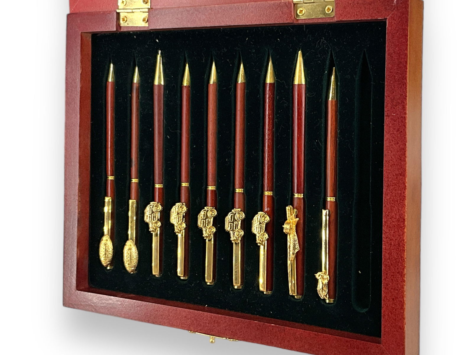 Wooden Ball Point Pens In Display style Framed Box (1 of 7)