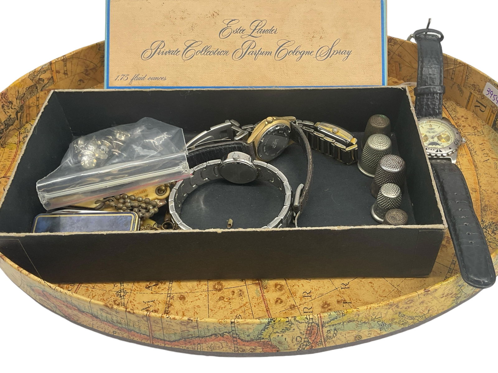 Six Vintage Thimbles, Four Vintage Watches Including Rado, Old Vintage Pocket Knives (1 of 7)