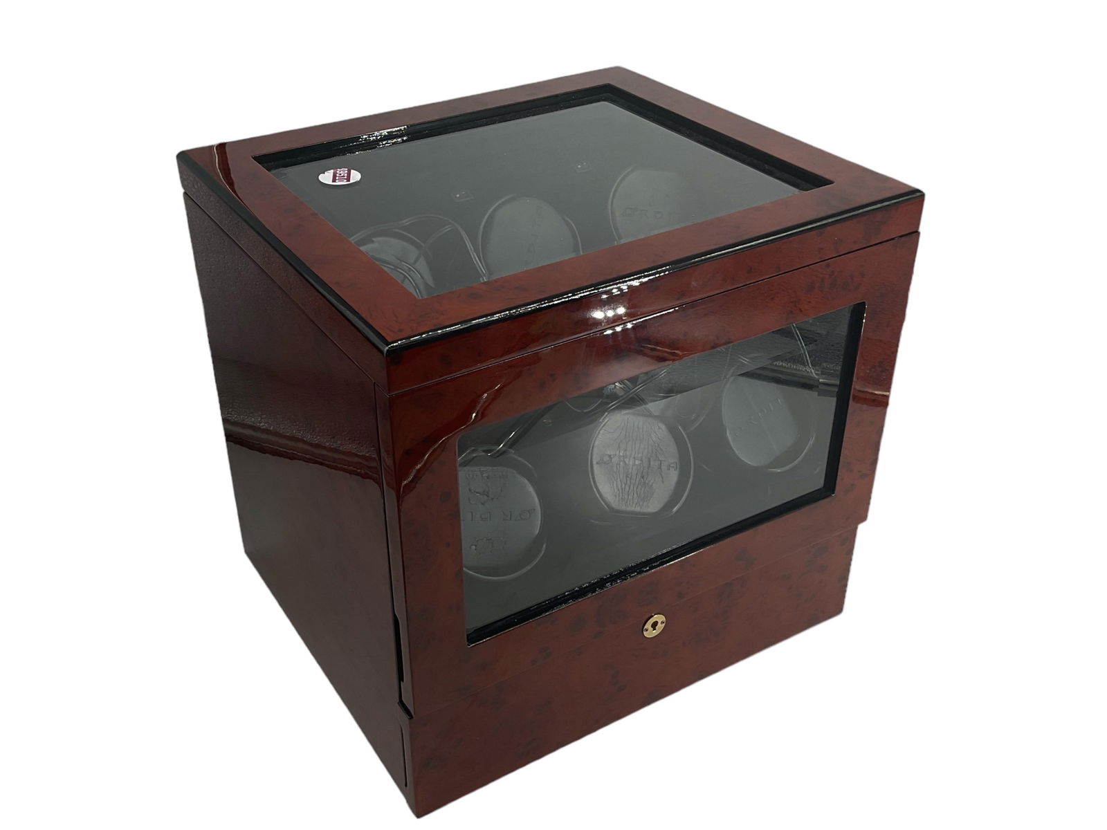 Lovely Burled Wood Automatic Watch Winder by Orbita (1 of 5)