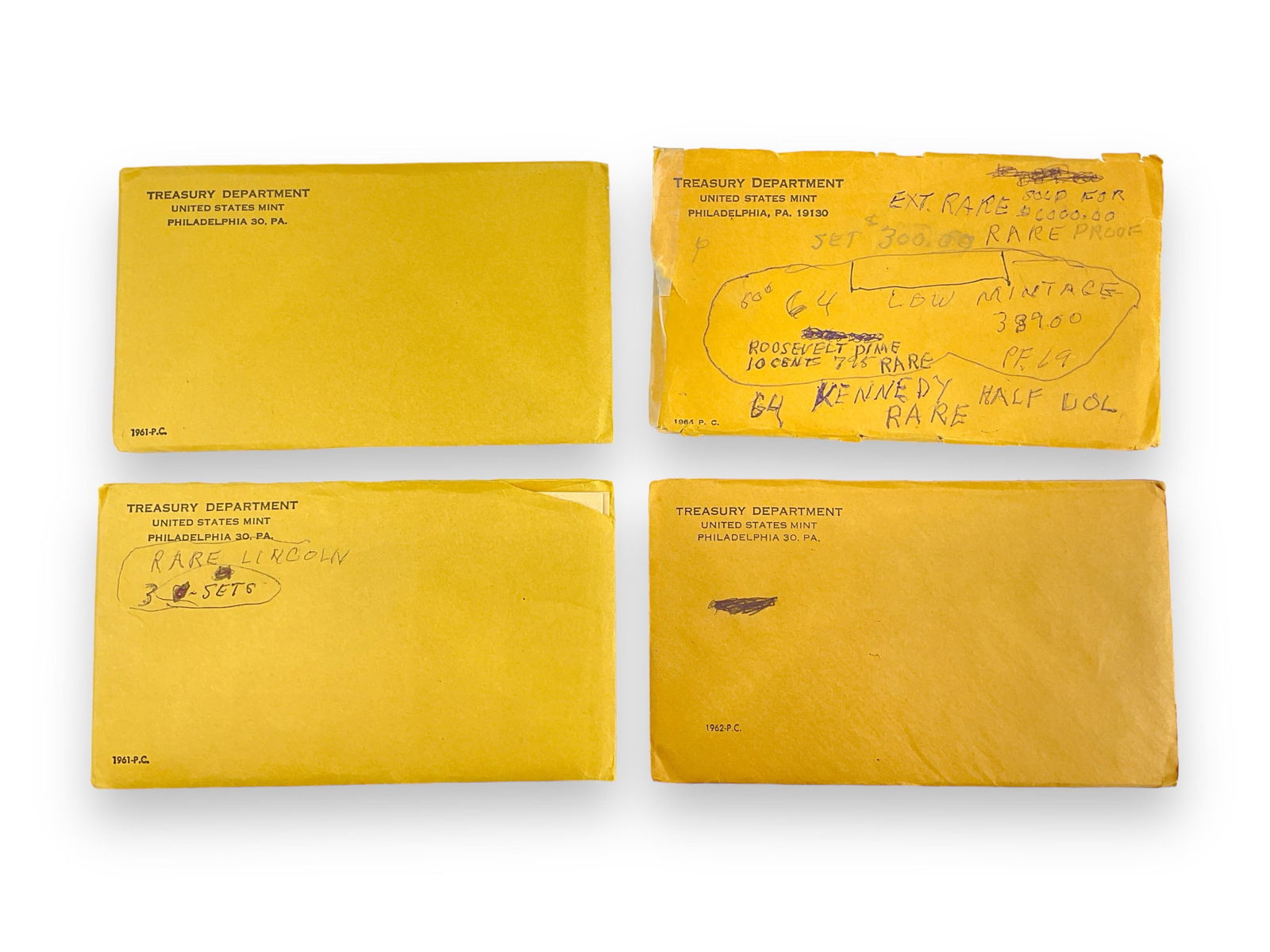 Four U.S. Proof Coin Sets (1 of 4)