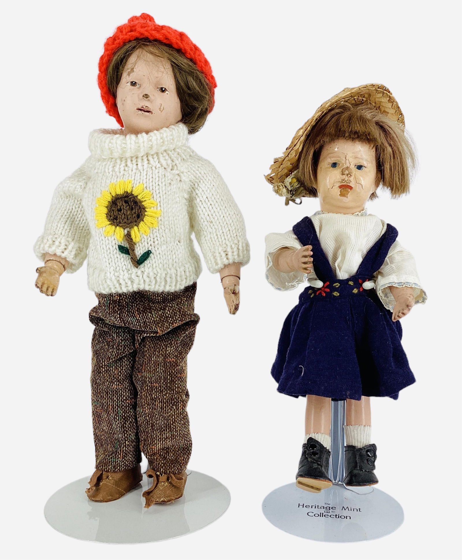 (2) All Wood Schoenhut Dolls. (1 of 6)