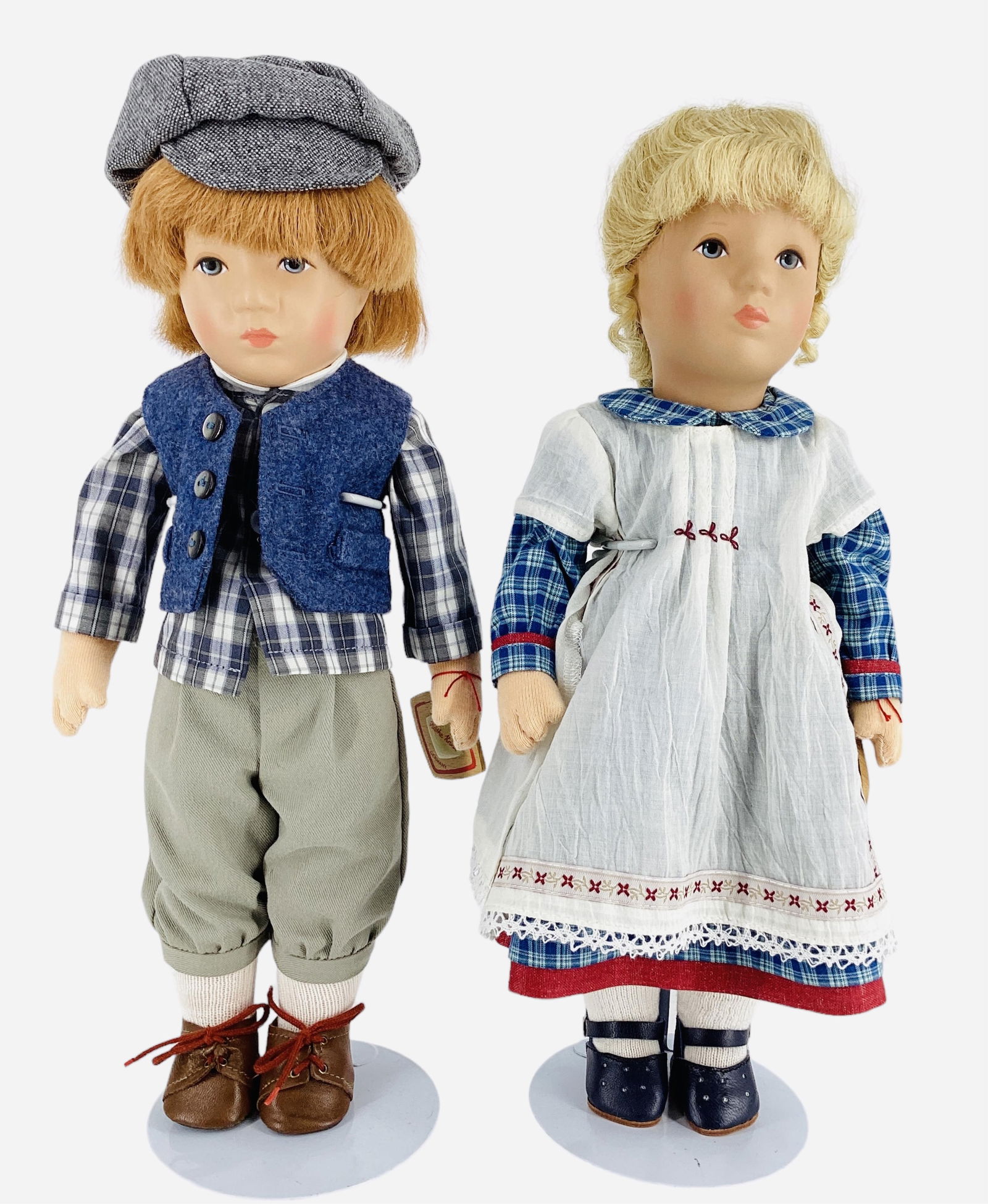 Pair Kathe Kruse dolls "Laura" and "Louis". (1 of 7)