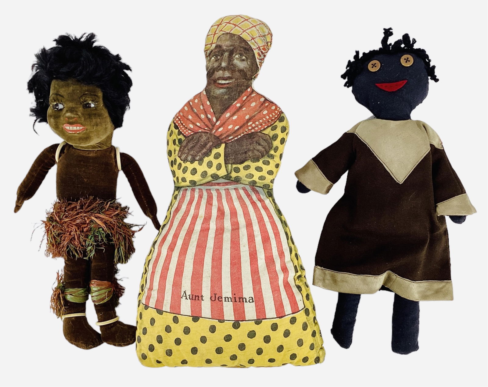 3 African American Stuffed Dolls including Norah Wellings (1 of 2)