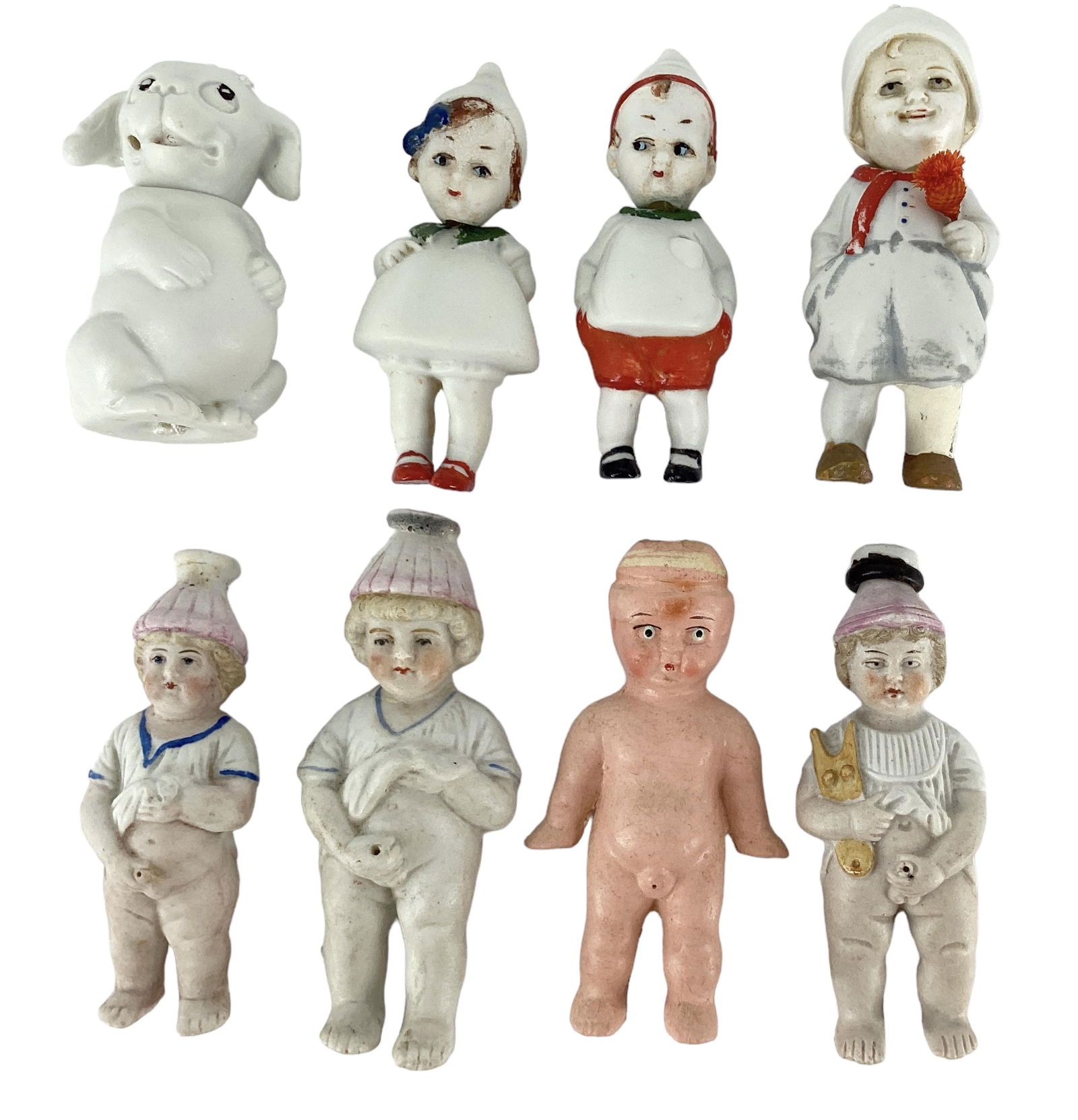 8 Small Porcelain Figures (1 of 4)