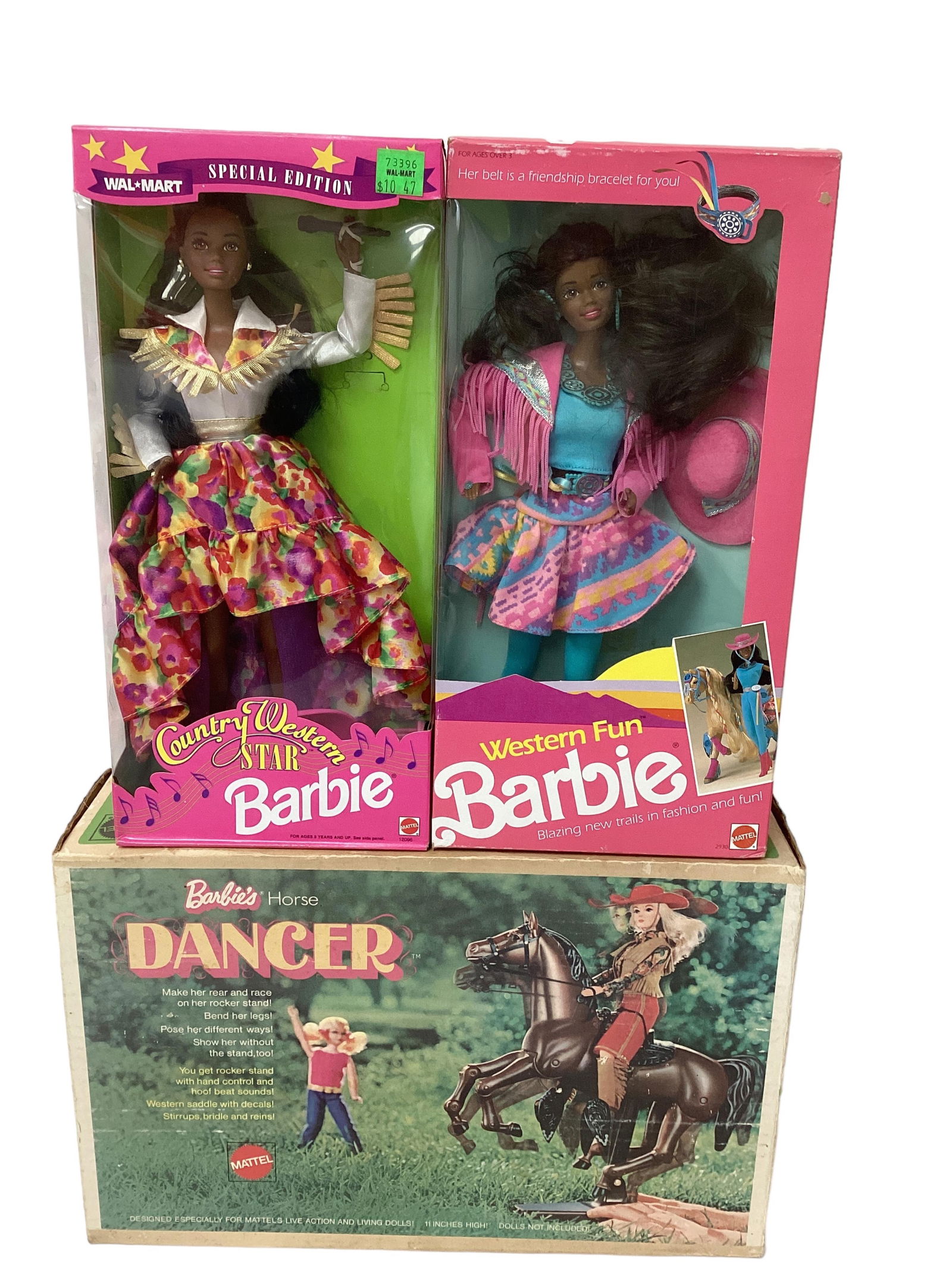 Barbie's Horse Dancer and Country Western Star Barbie and Western Fun Barbie (1 of 5)