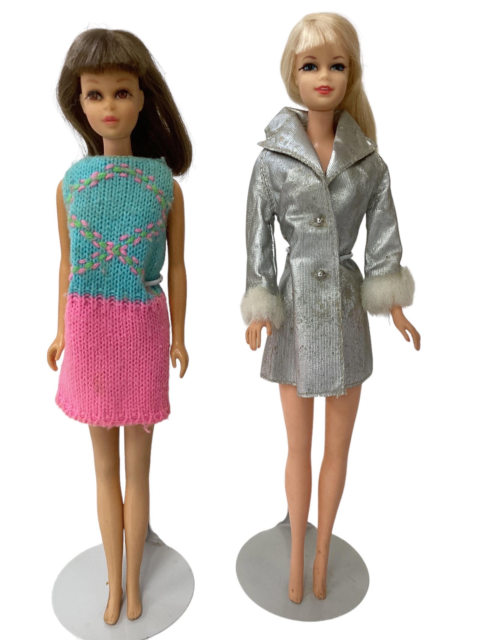 TNT Stacey and Francie: TNT Stacey and Francie (2) nice TNT dolls including (1) beautiful long blond hair Stacey with high color makeup - long eyelashes - fingernails polished - legs bends and holds pose - Stacey has pin hol