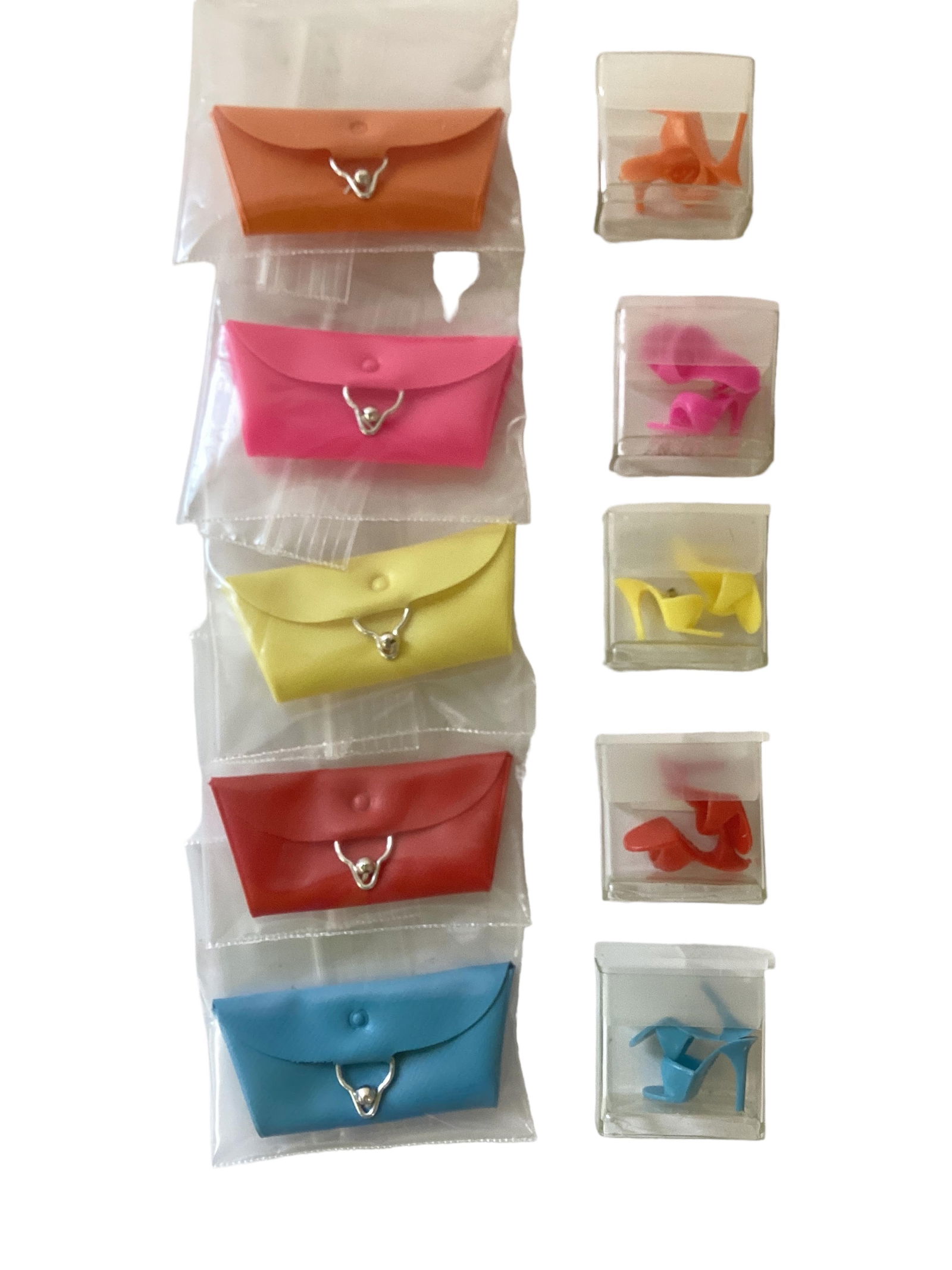 Fantastic Set of Five Japan Open Toe Heels With Matching Purses (1 of 1)