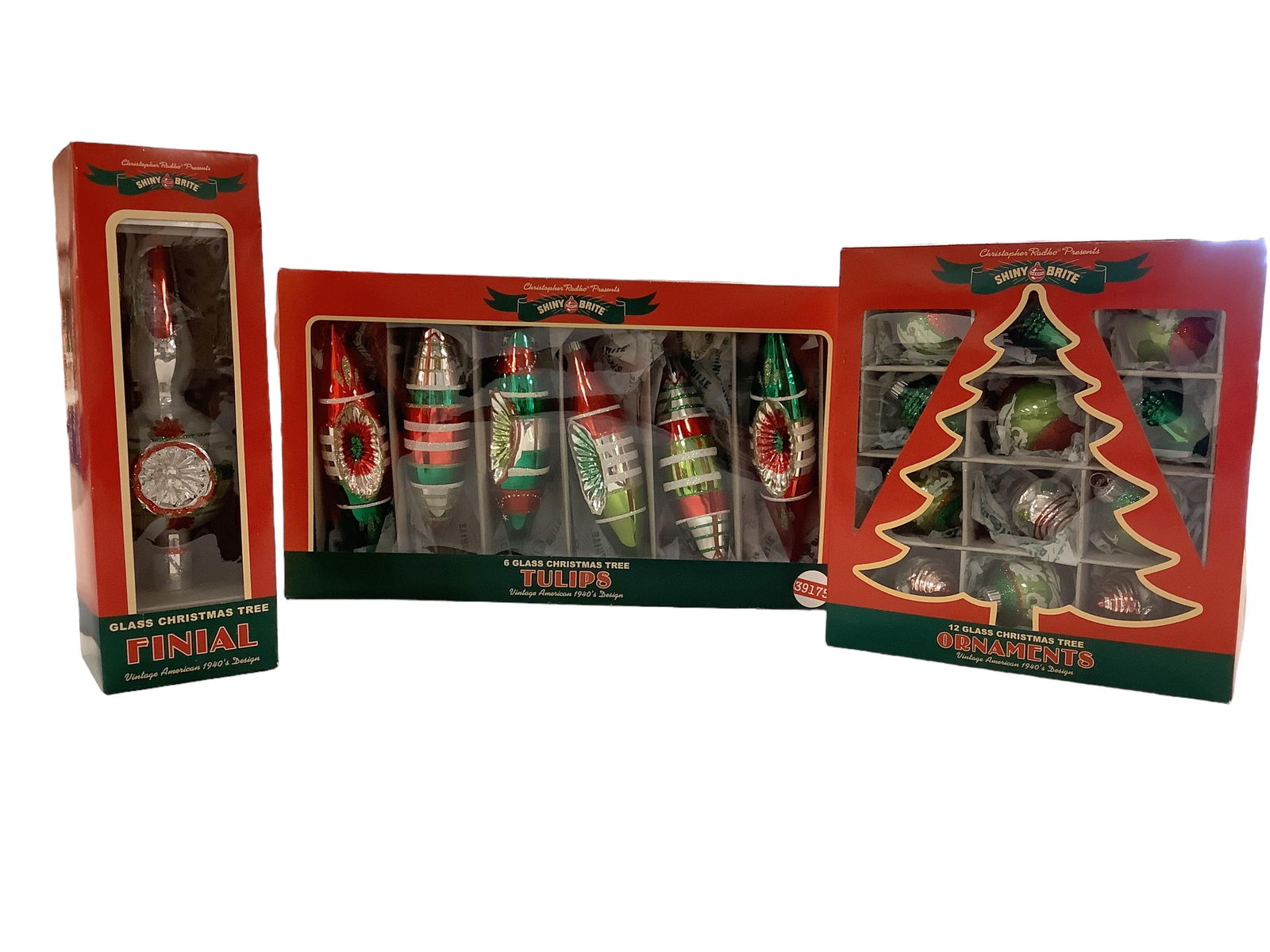 Christopher Radko Presents Shiny Brite Christmas Ornaments (1 of 3)