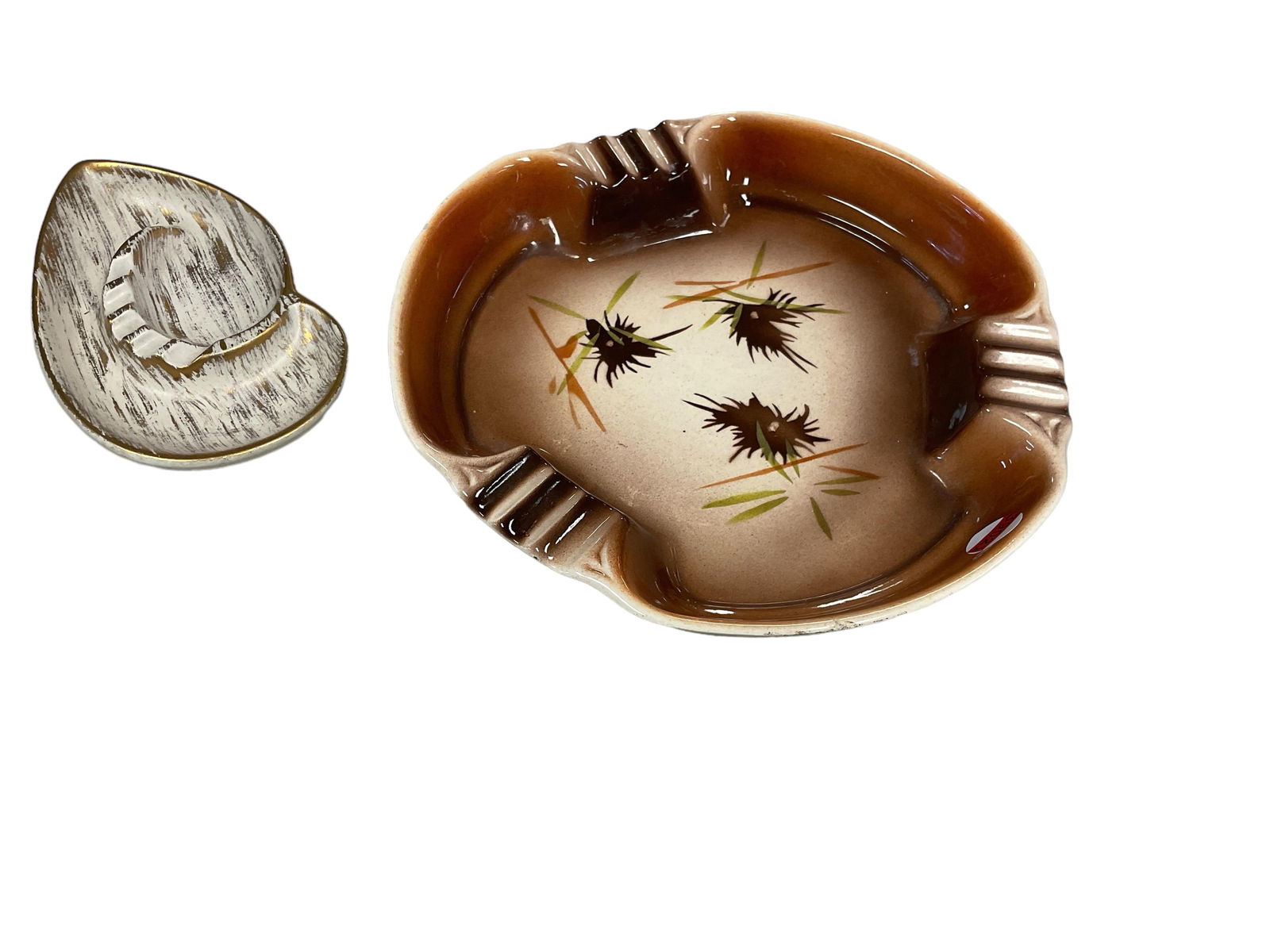 (2) Mid Century Ashtrays (1 of 1)