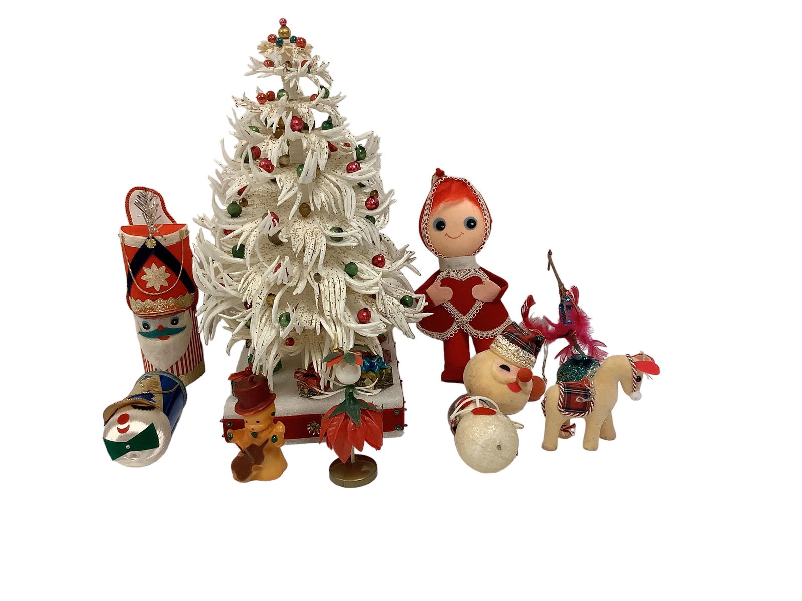 Christmas Tree, Candle and Eight Ornaments (1 of 4)