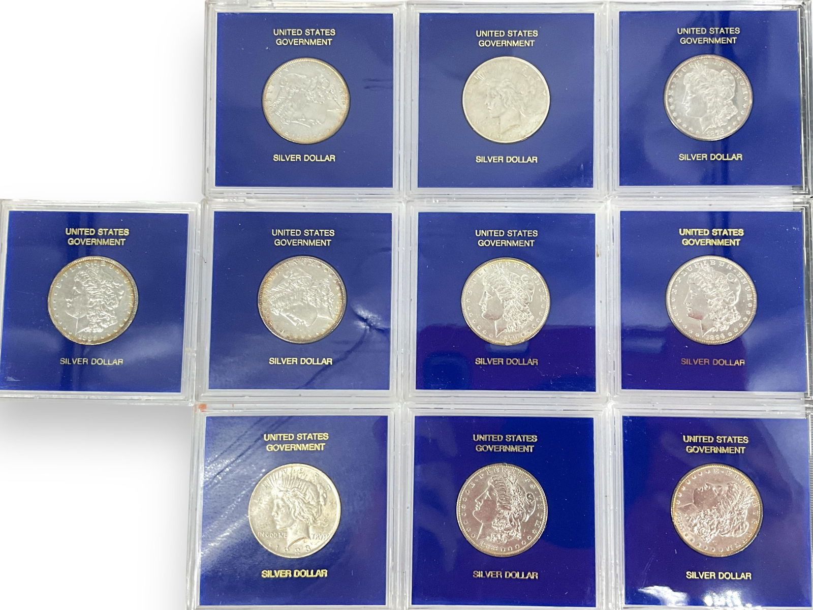 10 Sealed/Cased U.S. Silver Dollar Coins (1 of 5)