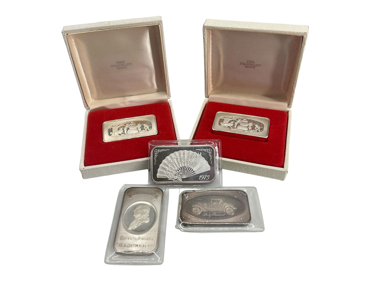 Five Silver Bullion Bars (1 of 8)