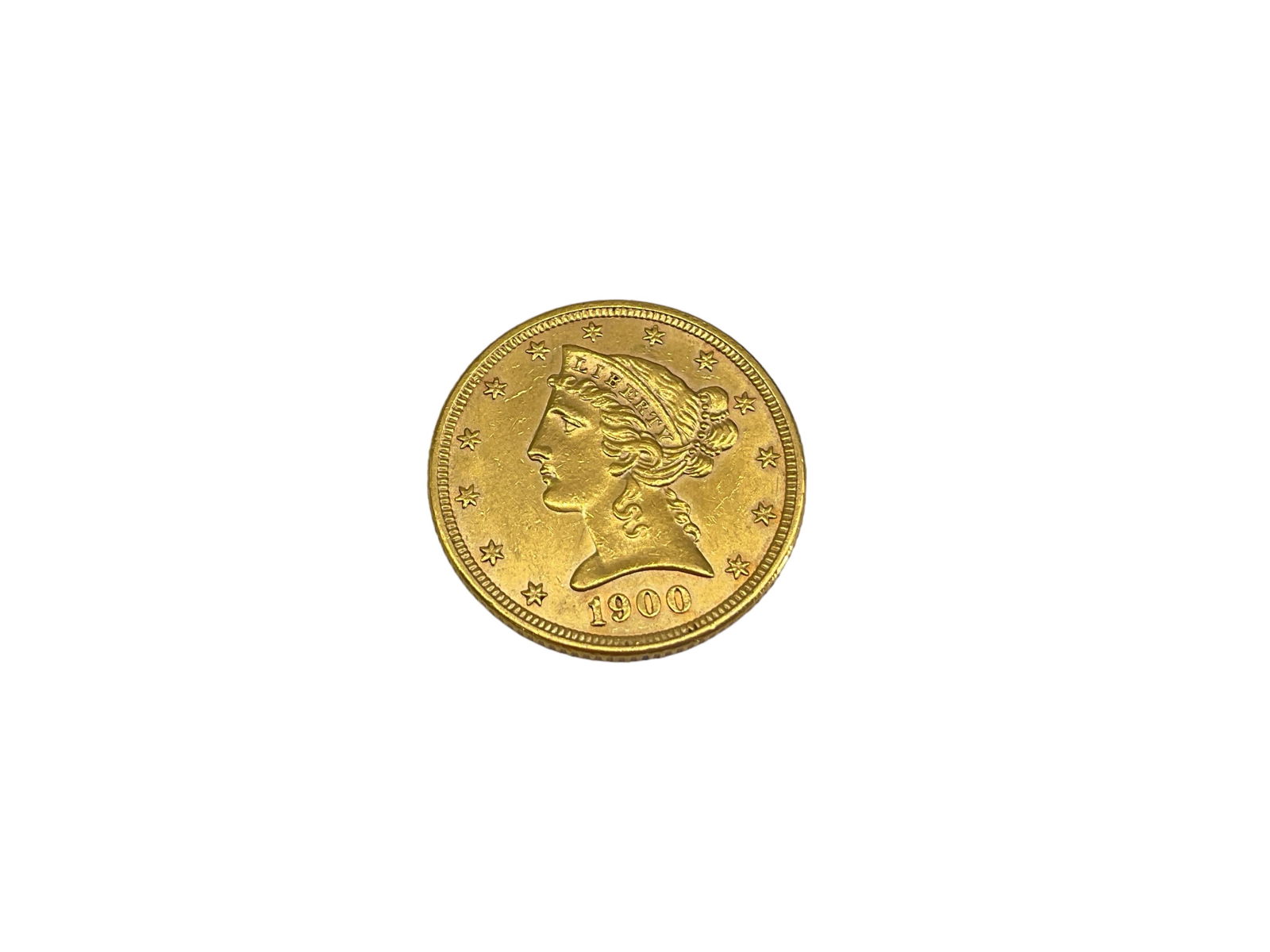 1900 Five Dollar Liberty Head Gold Coin (1 of 4)