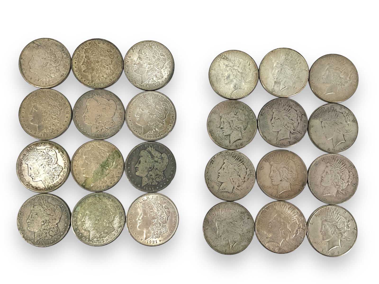 24 U.S. $1.00 Silver Coins (1 of 5)