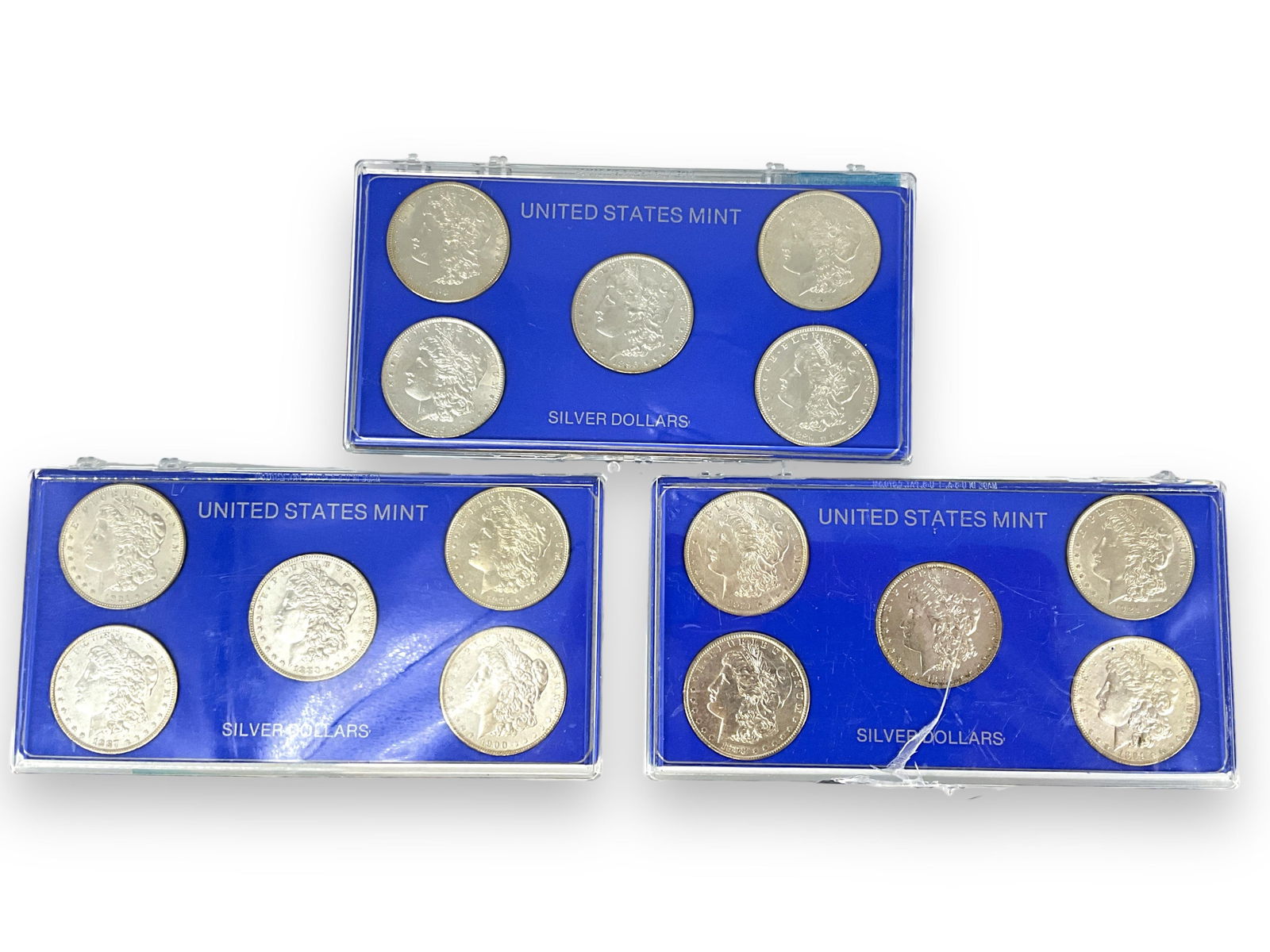 (3) Vintage U.S. Silver Dollar Coin Sets (1 of 5)