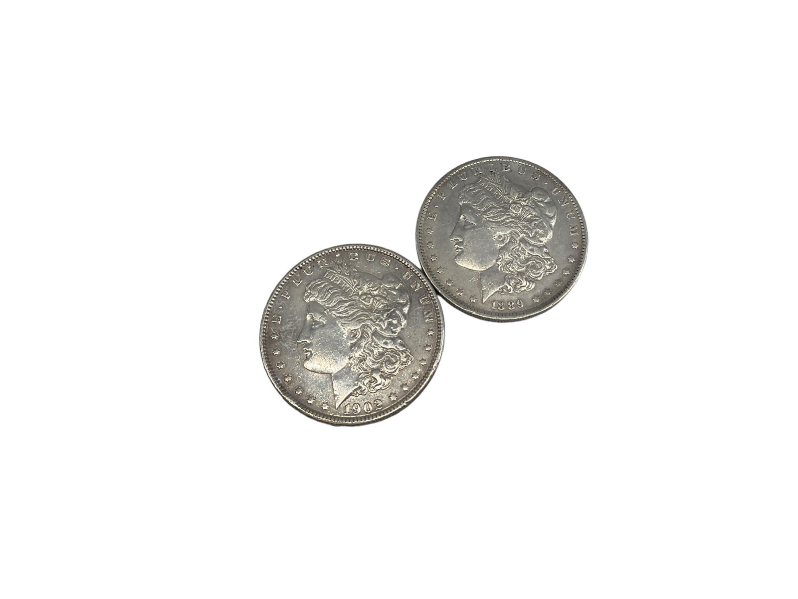 Two U.S. Morgan Silver Dollar Coins (1 of 6)