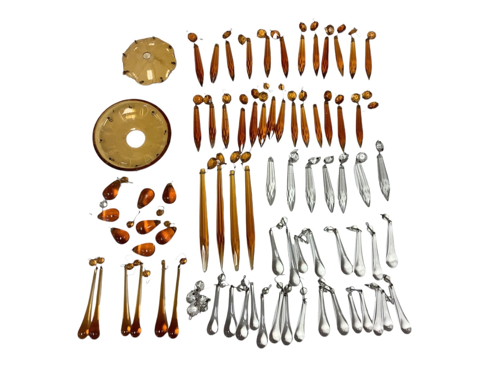 Glass/Crystal Candelabra Prisms and Holders (1 of 7)